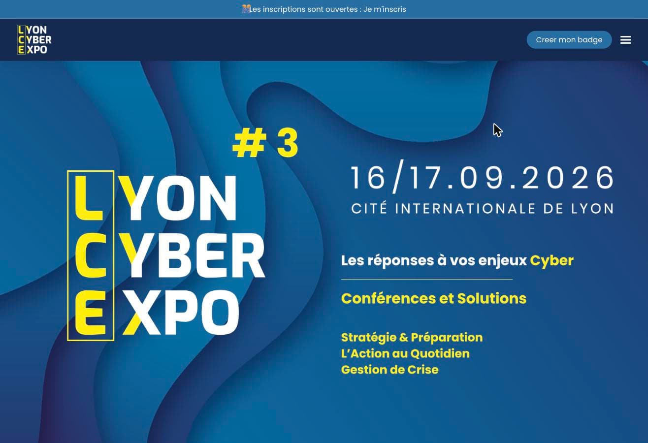 Lyon Cyber Expo — Cité Internationale, Lyon