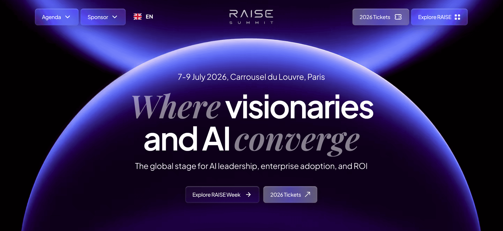 RAISE Summit 2026 — événement tech à Paris