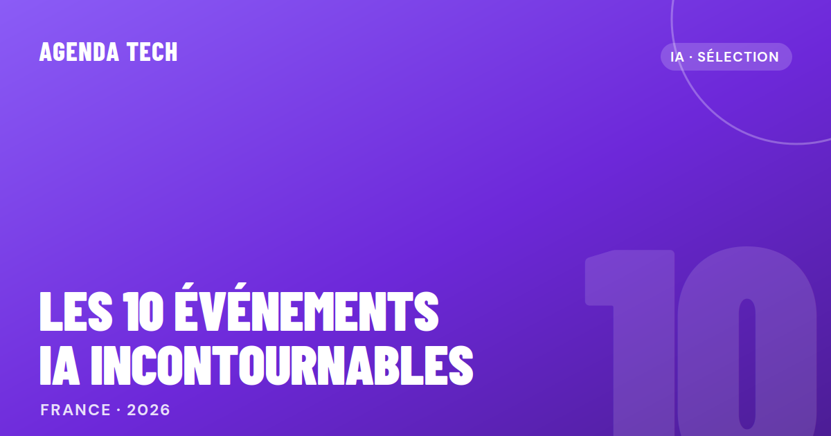illustration les 10 évènements IA incontournables en France en 2026