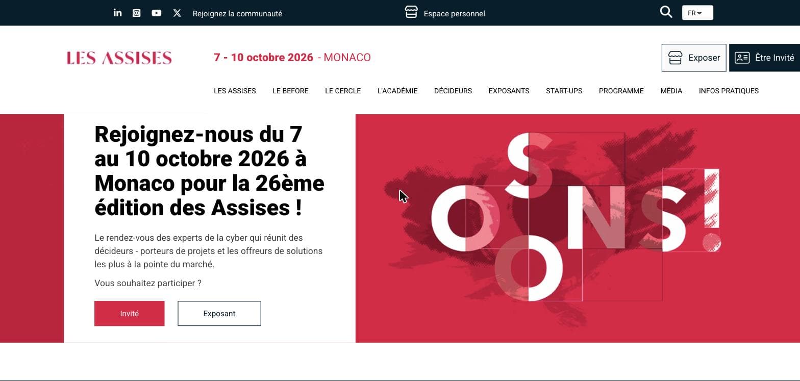 Les Assises de la cybersécurité — Grimaldi Forum, Monaco