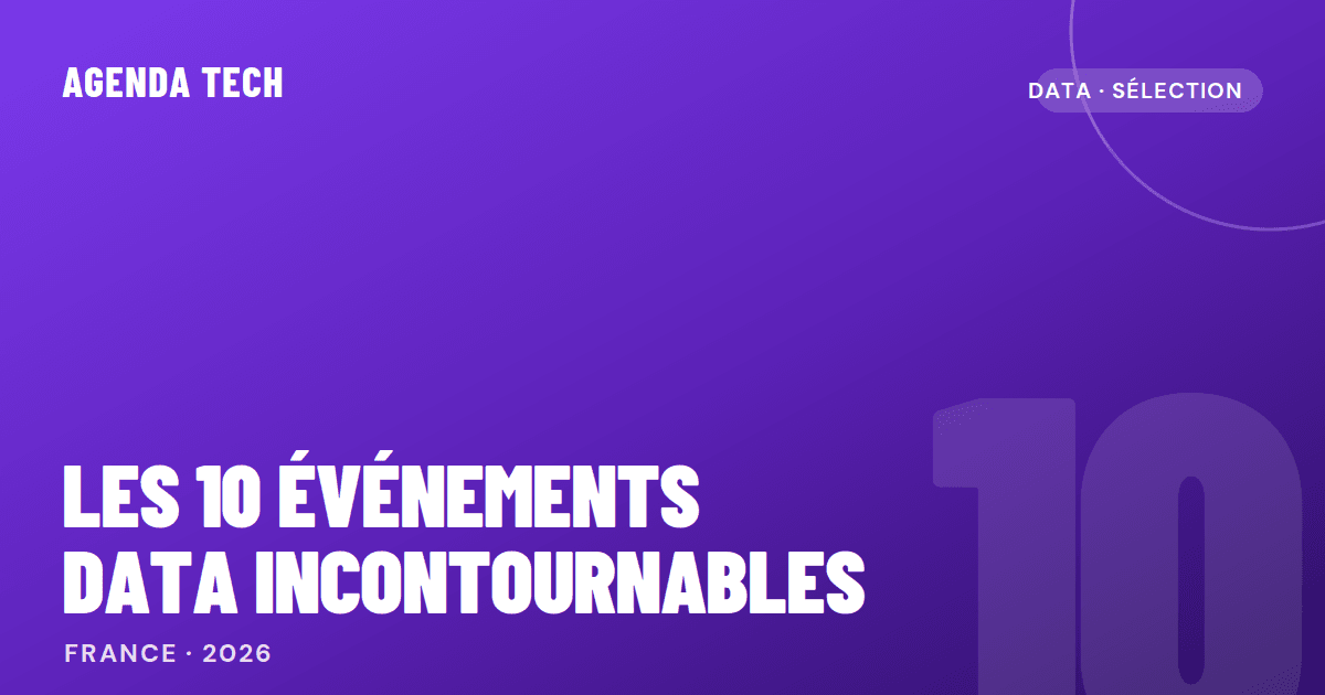 Illustration Les 10 événements data incontournables en France en 2026