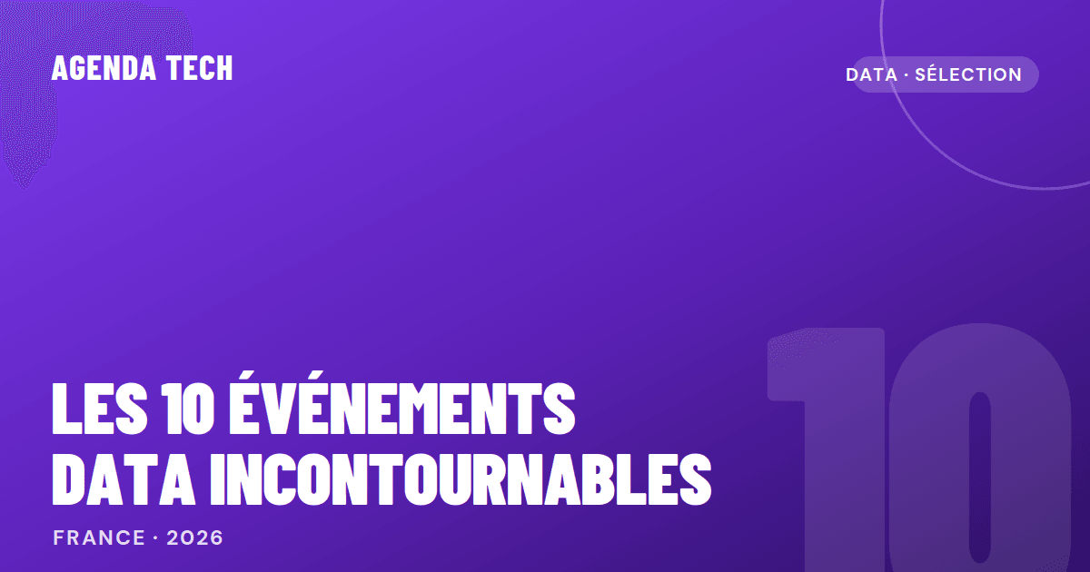 Illustration Les 10 événements data incontournables en France en 2026