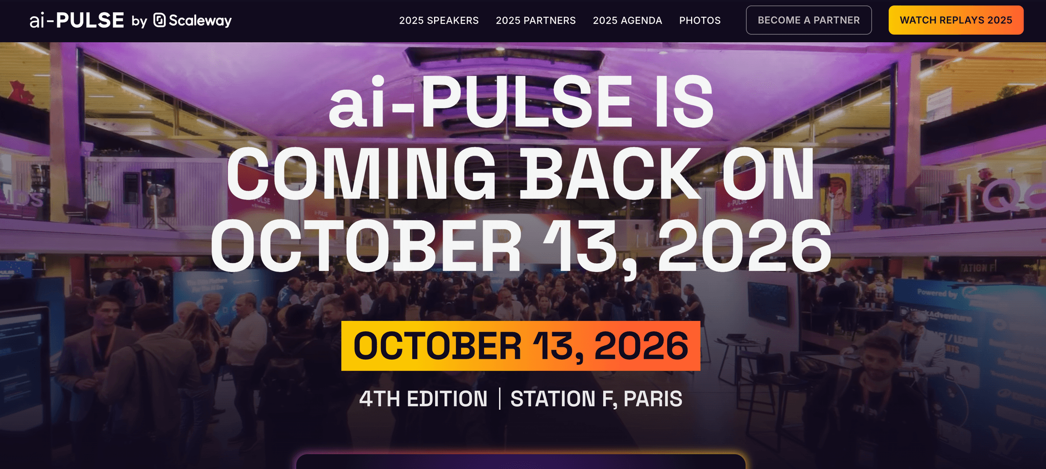 Europe's Premier AI Conference (ai-PULSE) — événement tech à Paris (2026)