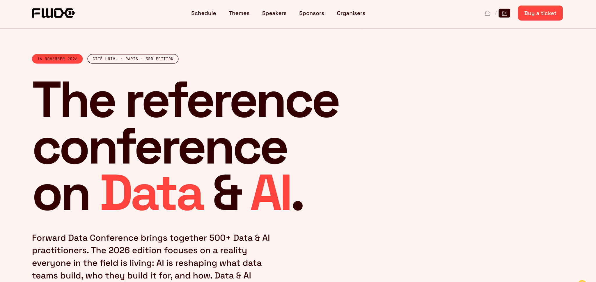 Forward Data Conference 2026 — événement tech à Paris