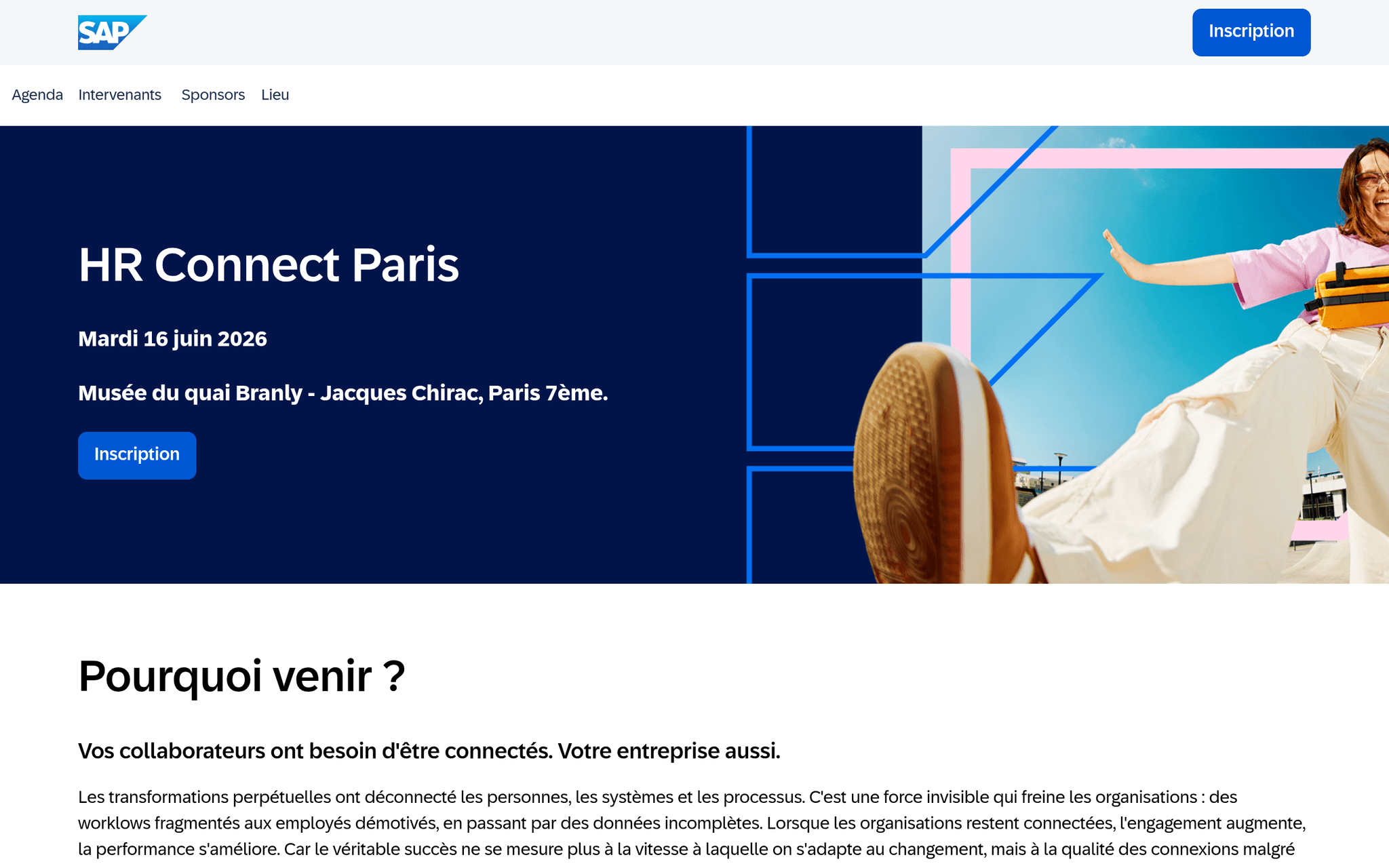 HR Connect France 2026 — Paris, événement Tier 3 sélectionné par Agenda Tech