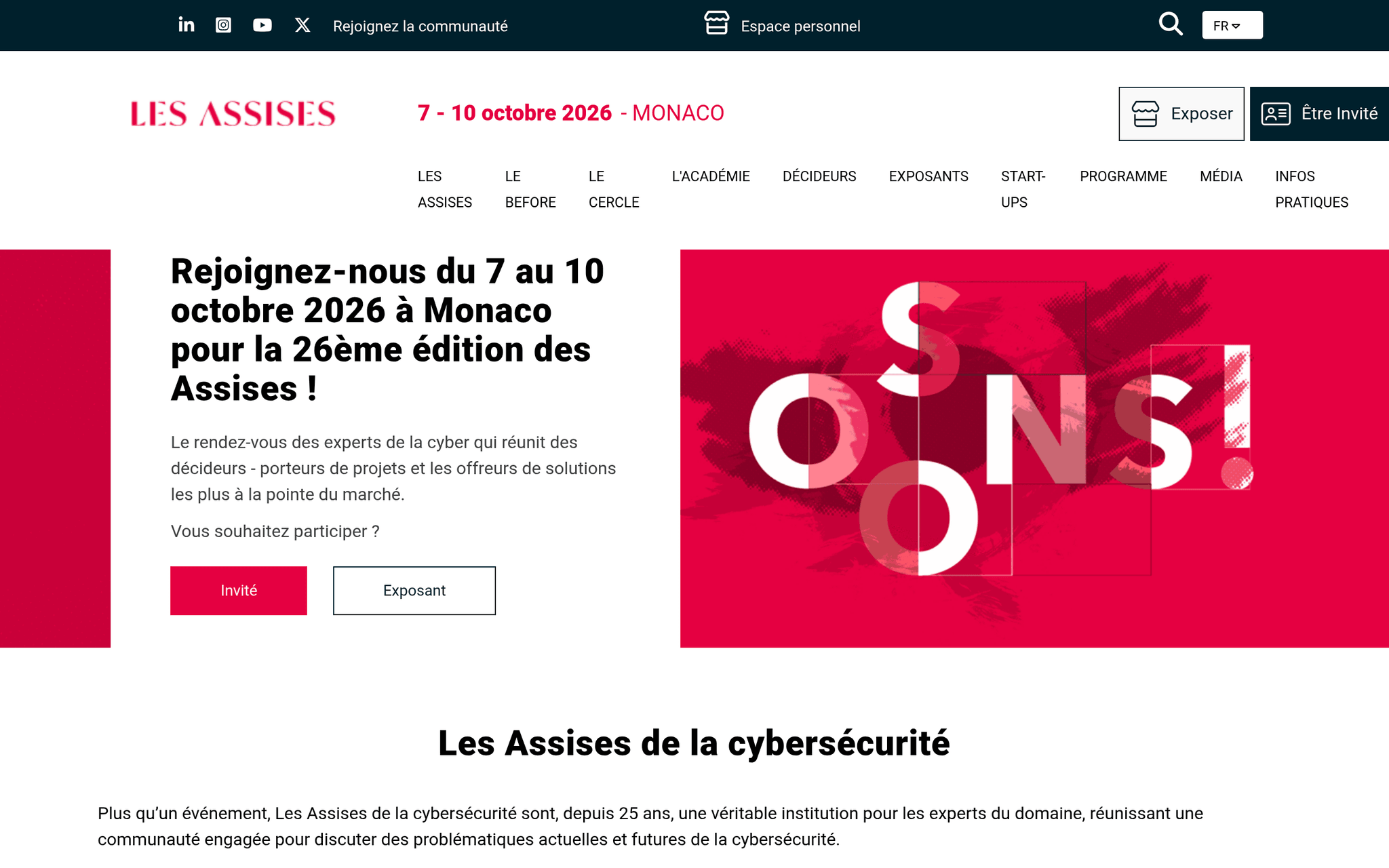 Assises Cybersécurité 2026 — événement tech (2026)
