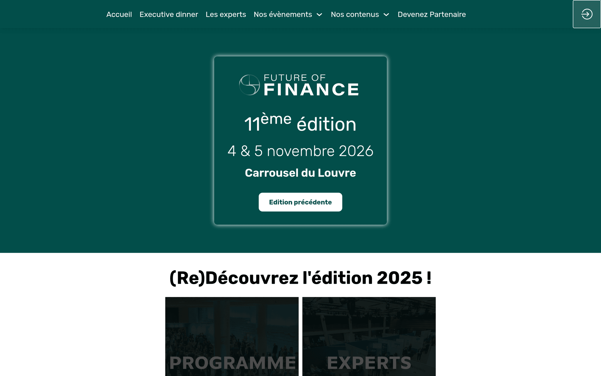 Future of Finance 2026 — Paris, événement Tier 2 sélectionné par Agenda Tech