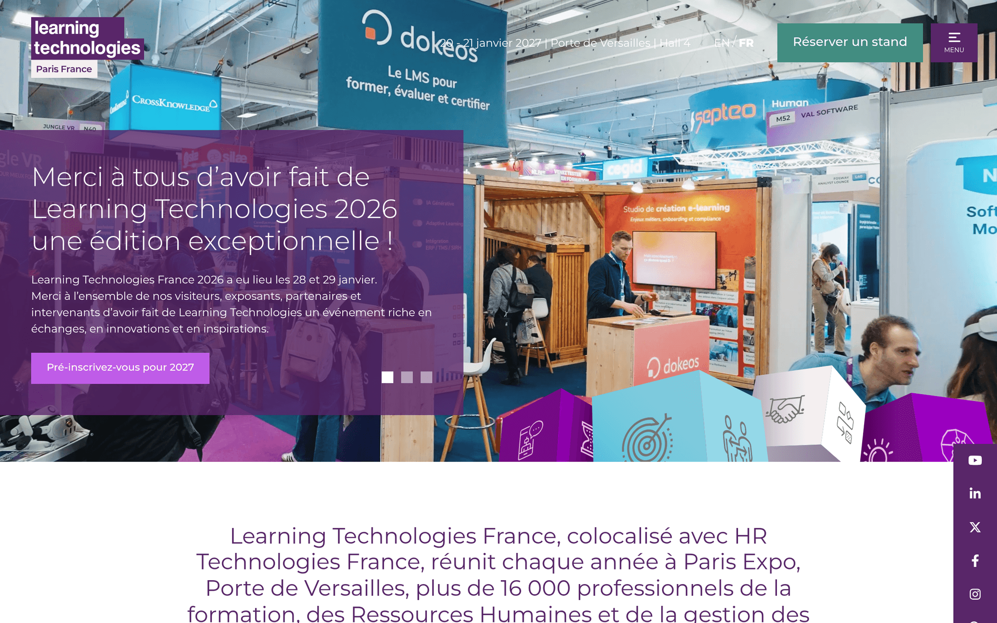 Learning Technologies France — événement tech à Paris (2027)