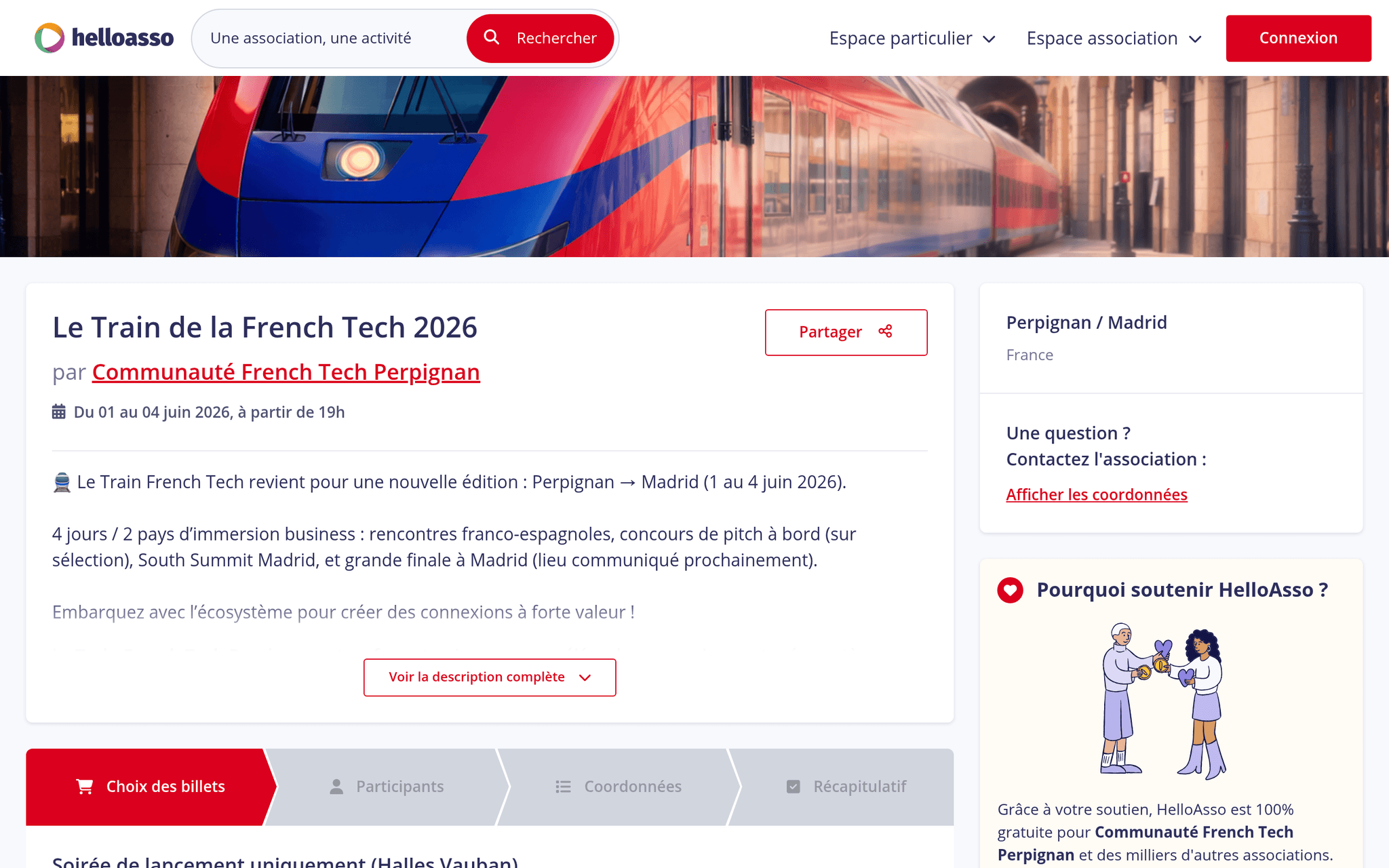 Le Train de la French Tech 2026 — Perpignan, événement Tier 3 sélectionné par Agenda Tech