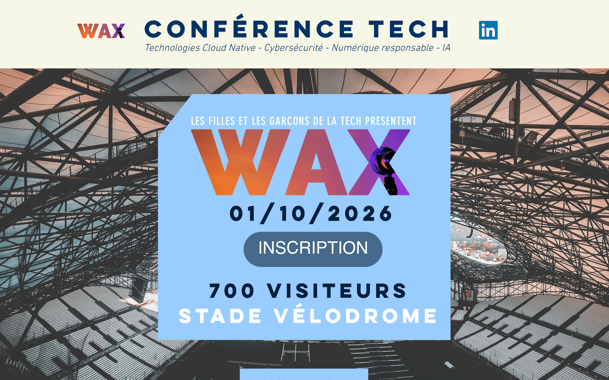 Wax Conf 2026 — événement tech à Marseille (2026)