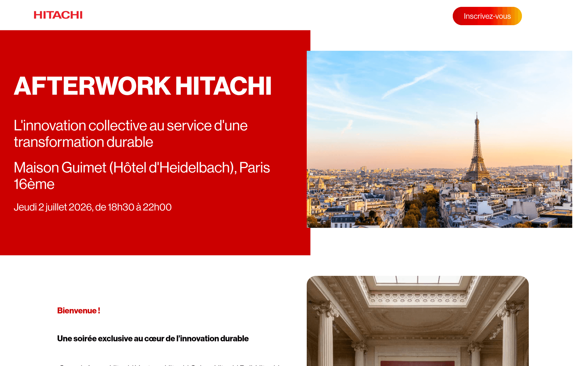 Afterwork Hitachi — Paris, événement Tier 3 sélectionné par Agenda Tech