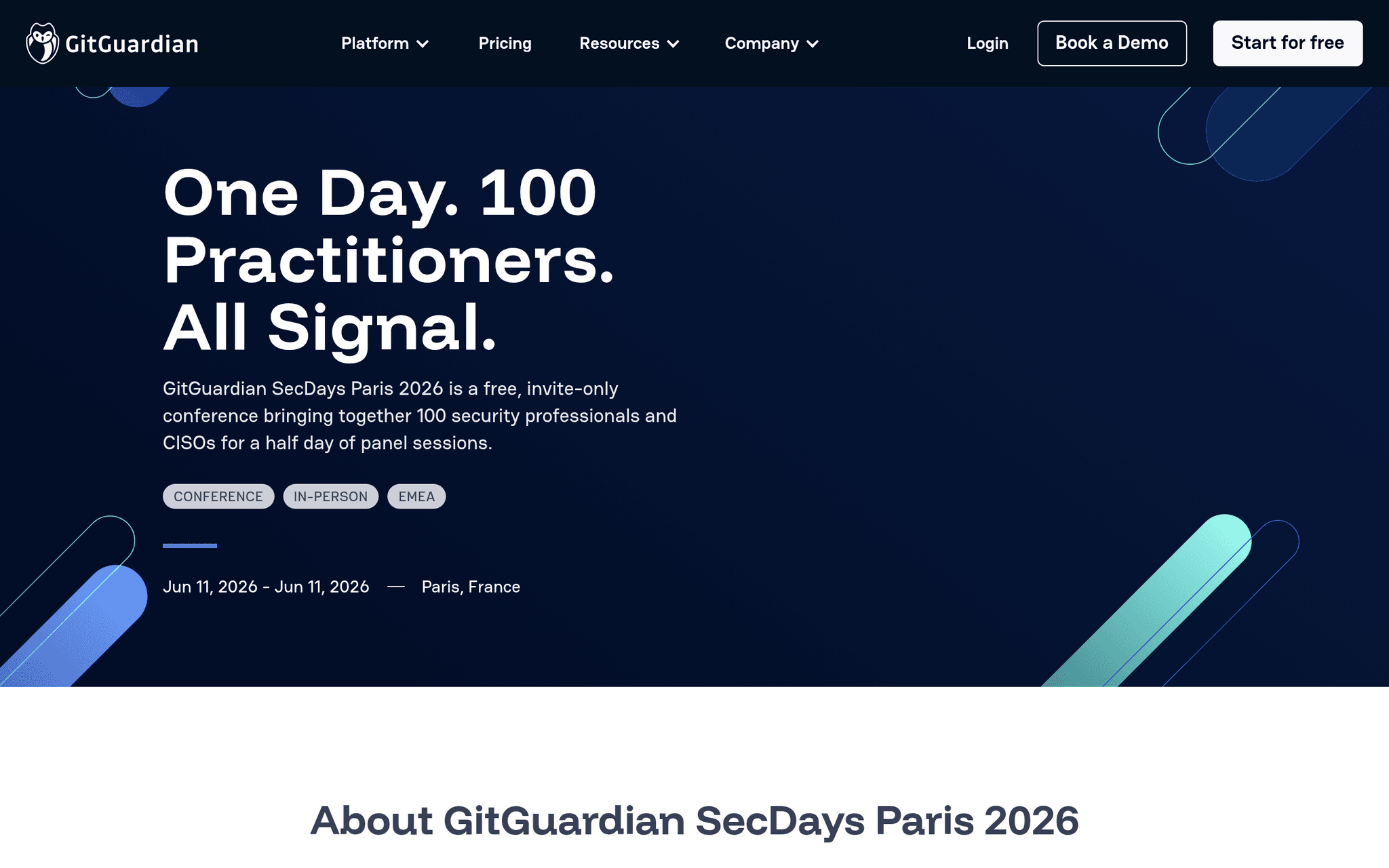GitGuardian SecDays Paris 2026 — Paris, événement Tier 3 sélectionné par Agenda Tech