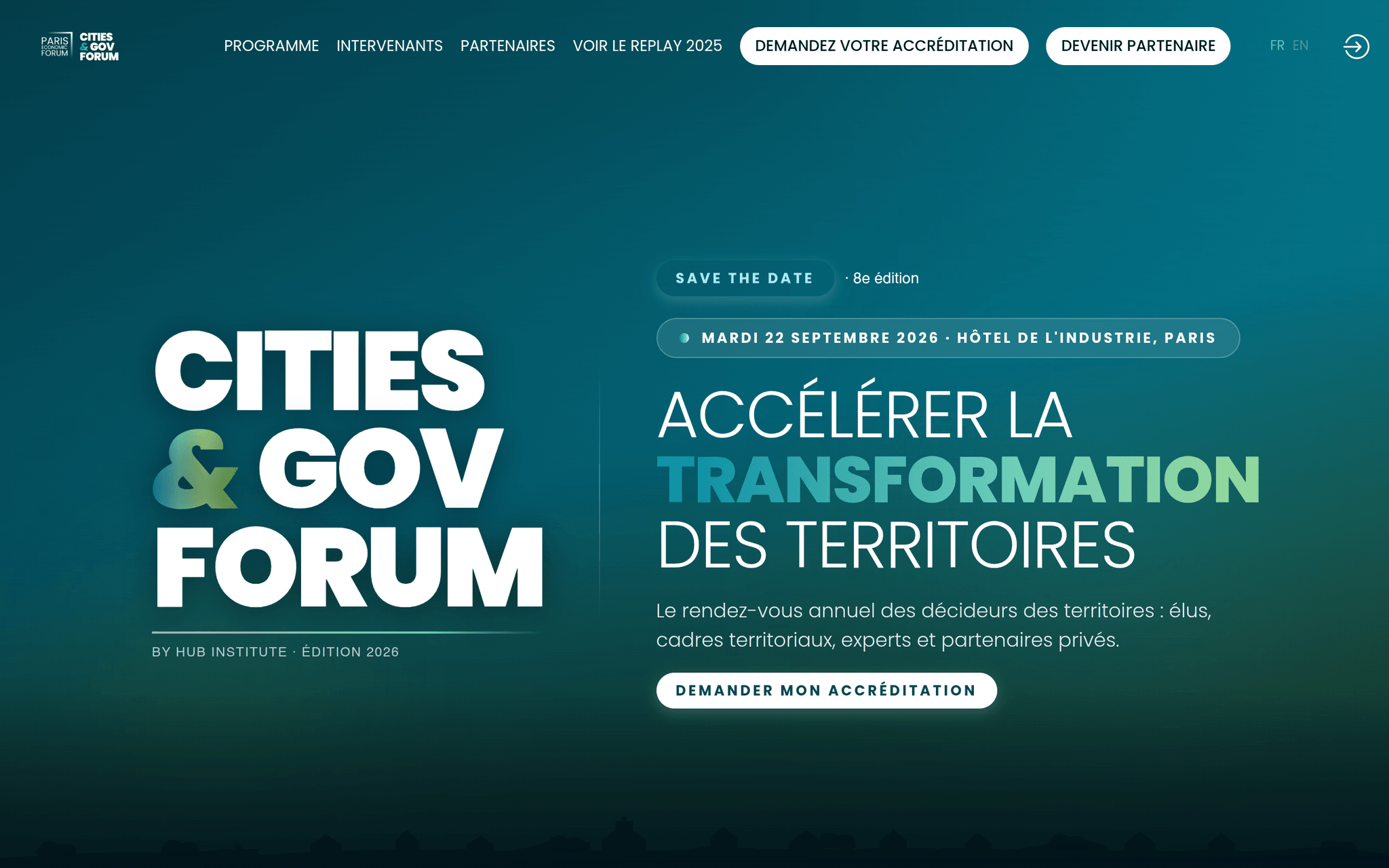 Cities & Gov Executive Forum — Paris, événement Tier 2 sélectionné par Agenda Tech