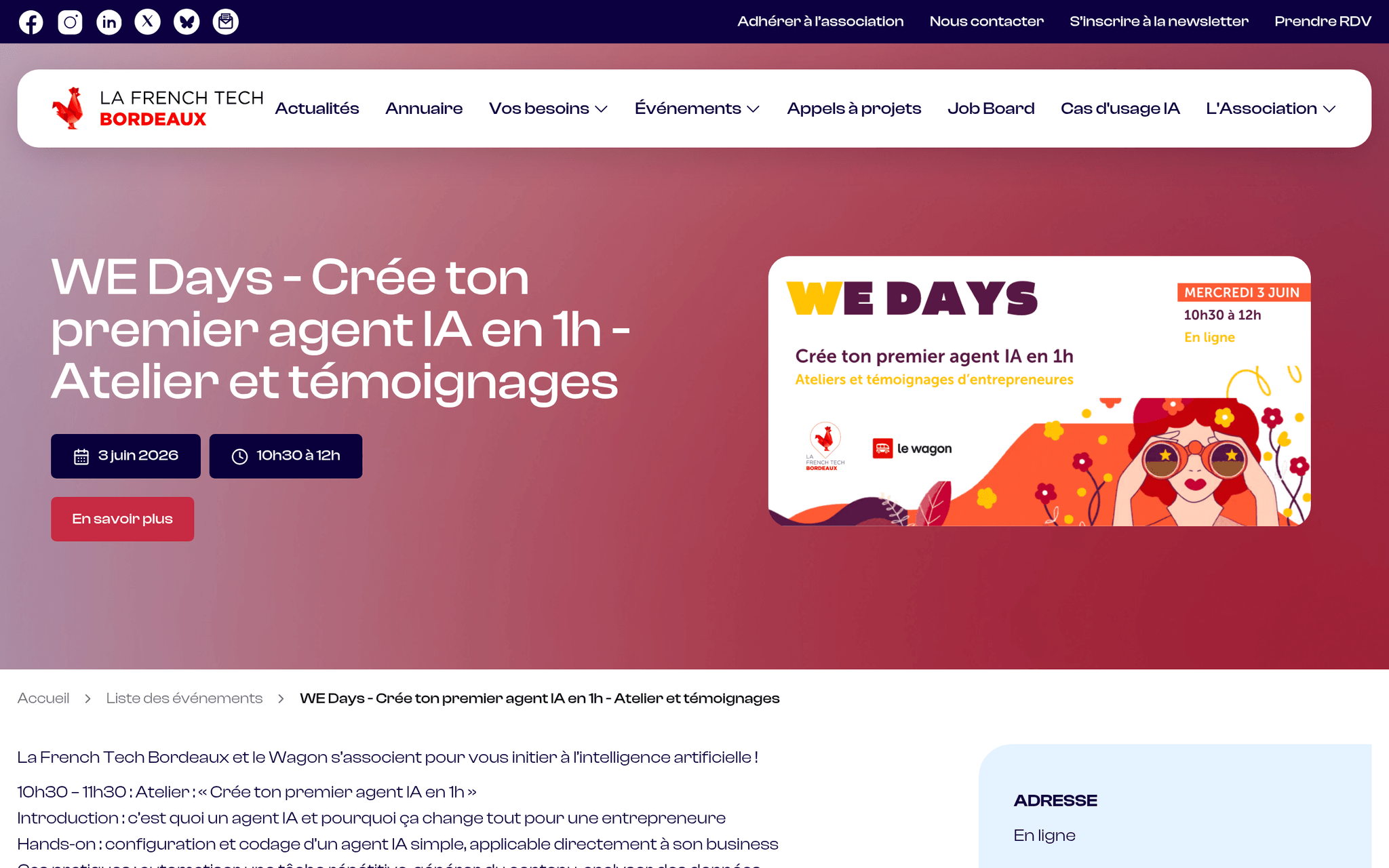 WE Days, événement Tier 3 sélectionné par Agenda Tech