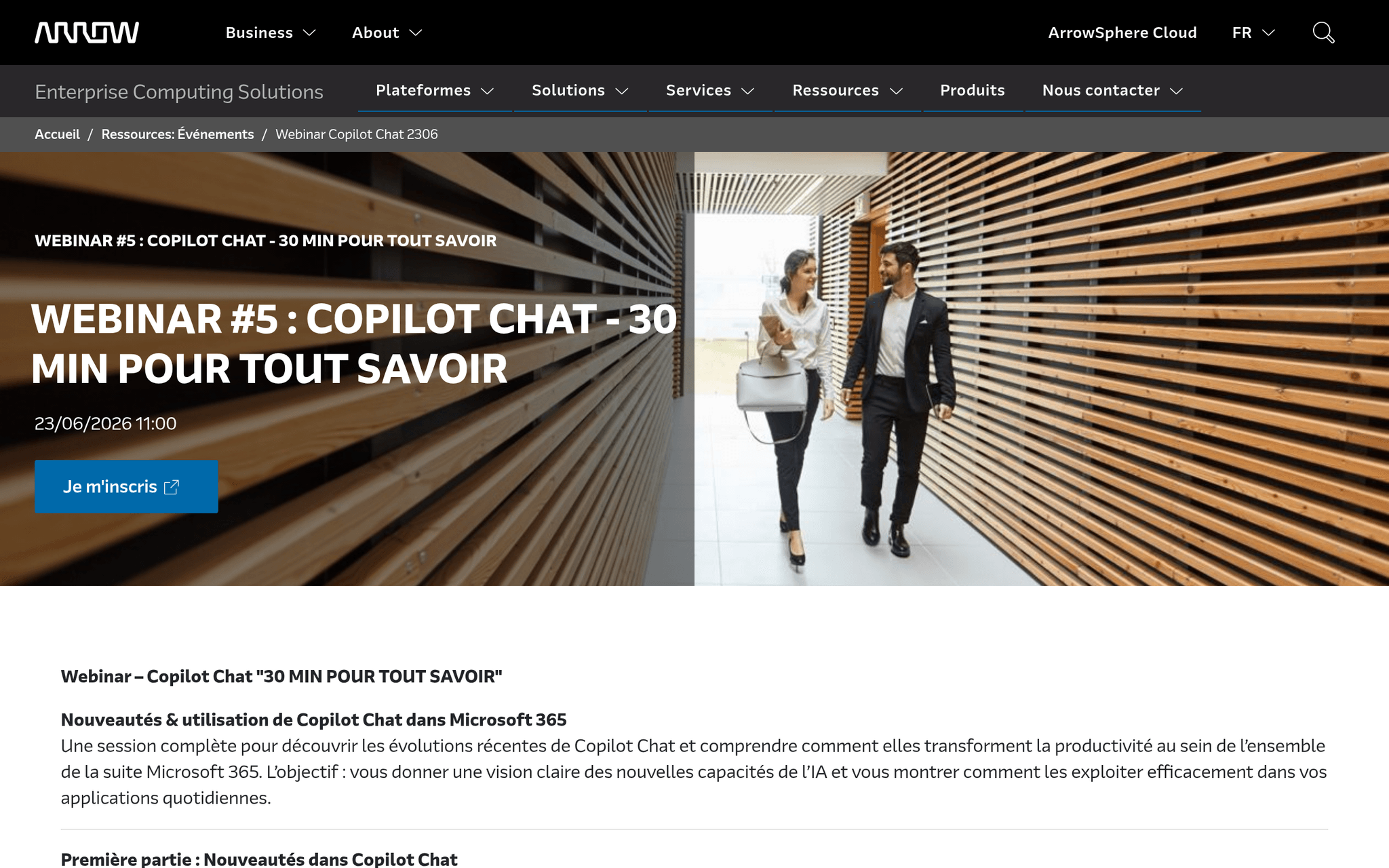WEBINAR : COPILOT CHAT - 30 MIN POUR TOUT SAVOIR, événement Tier 3 sélectionné par Agenda Tech