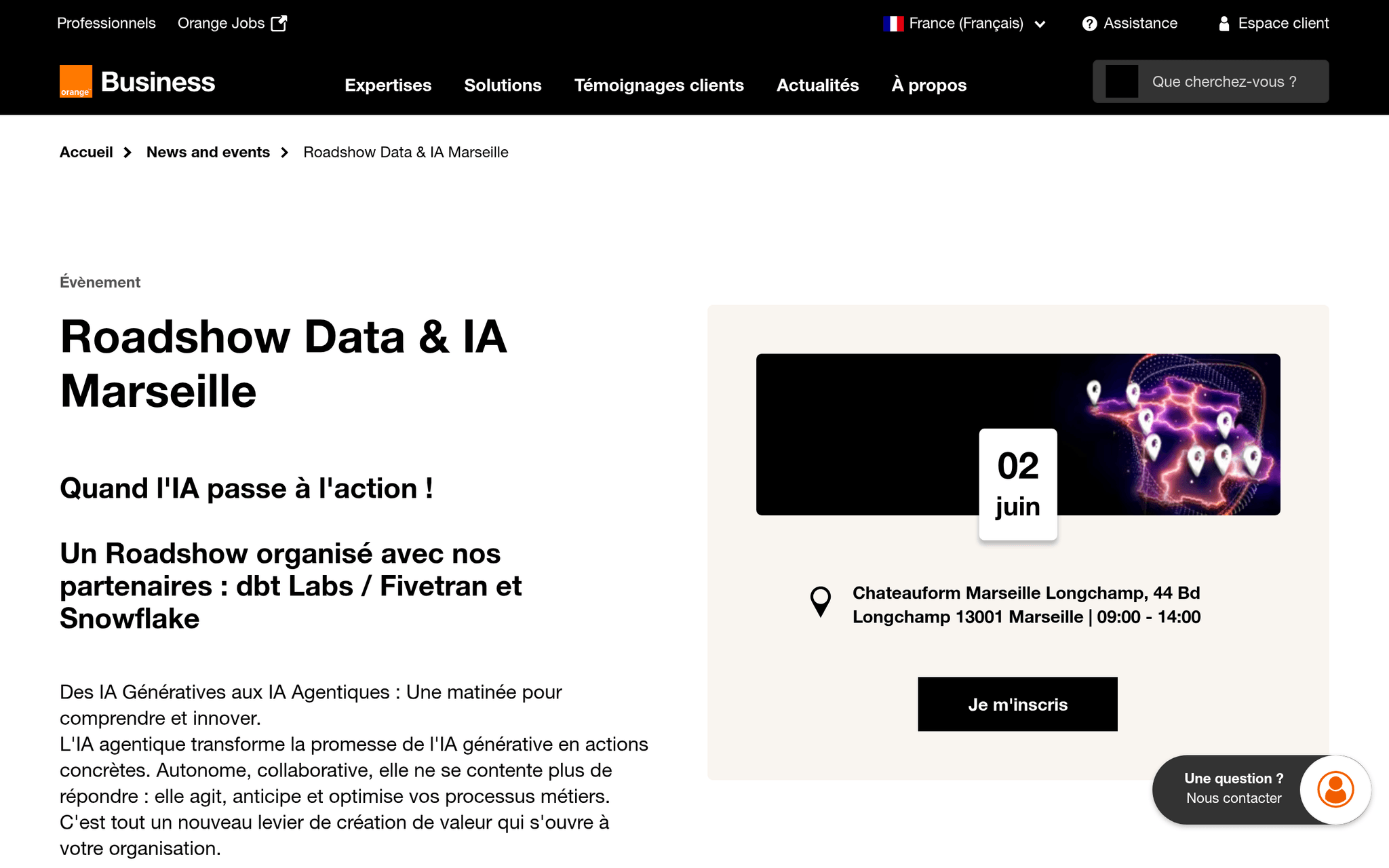 Roadshow Data & IA Marseille — Marseille, événement Tier 3 sélectionné par Agenda Tech