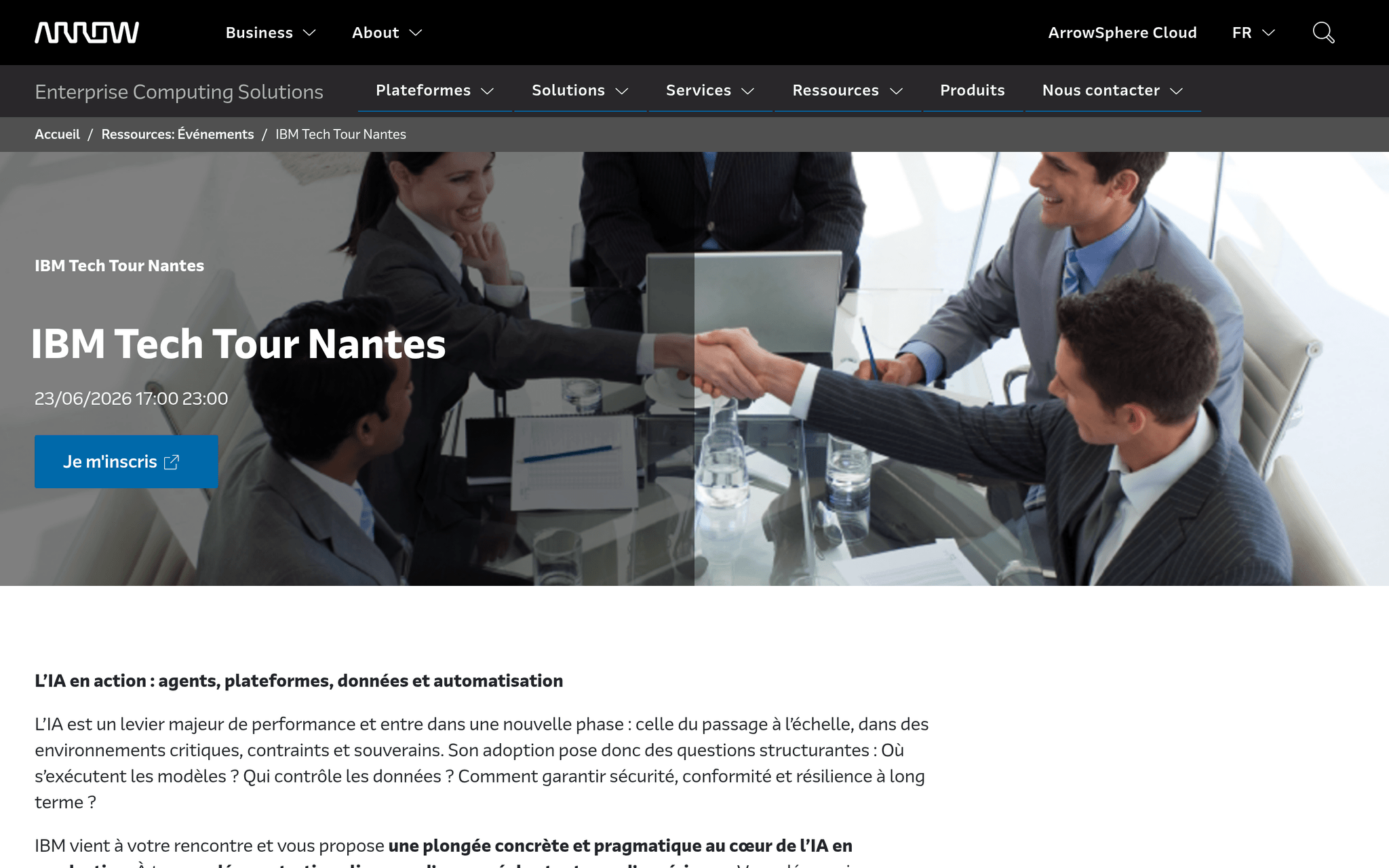IBM Tech Tour Nantes — Nantes, événement Tier 3 sélectionné par Agenda Tech