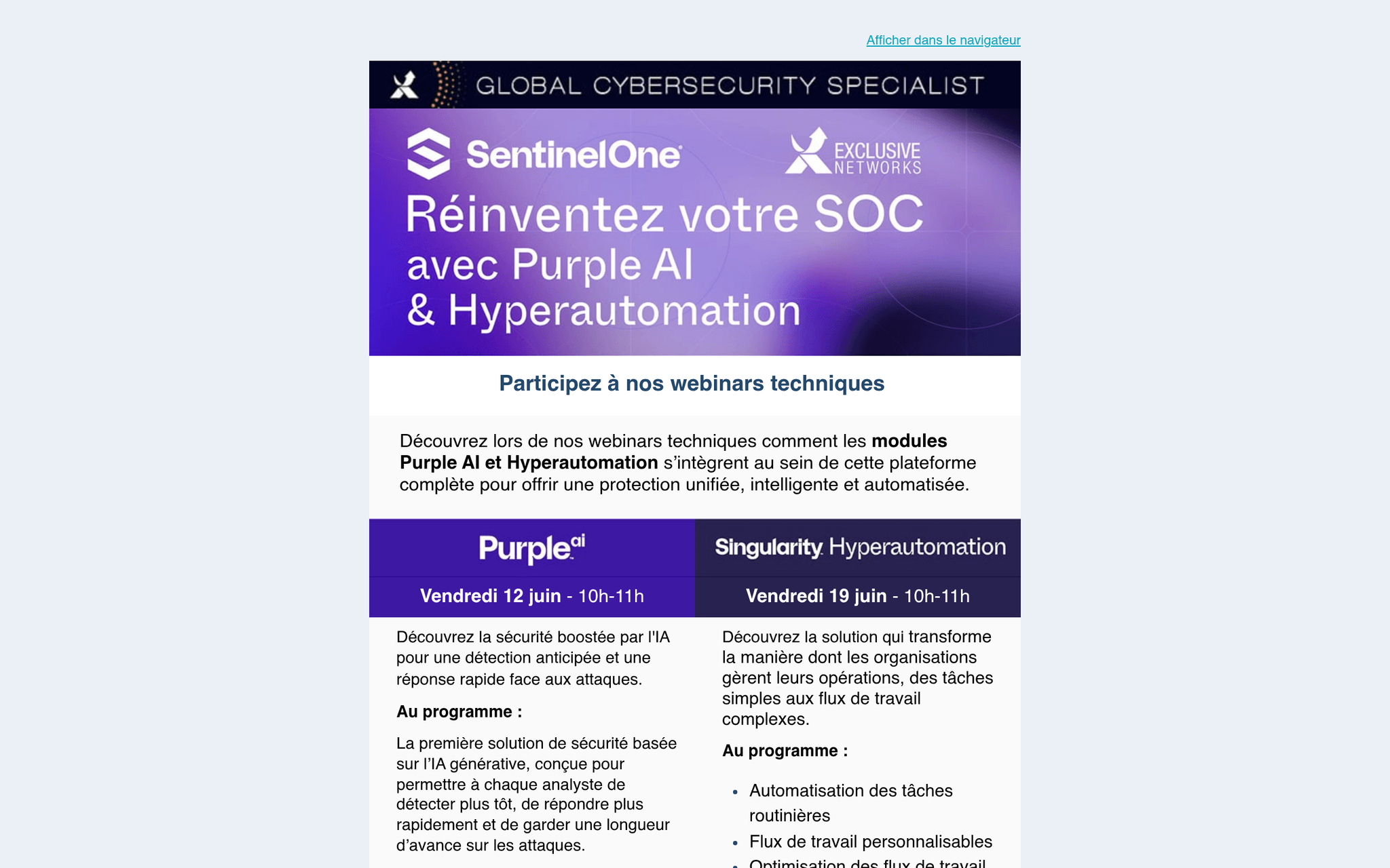 Reinventez votre soc avec SentinelOne, webinars-juin, événement Tier 3 sélectionné par Agenda Tech