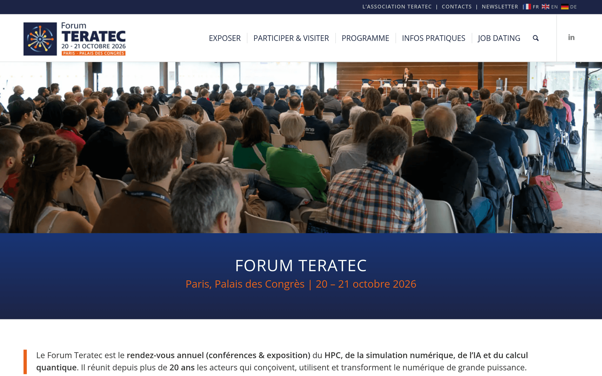 Forum TERATEC 2026 — événement tech à Paris (2026)