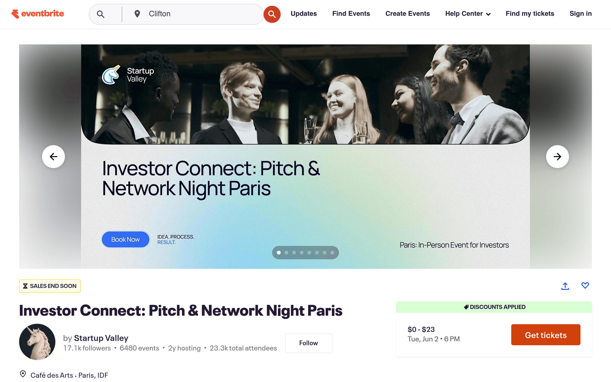 Investor Connect: Pitch & Network Night Paris — Paris, événement Tier 3 sélectionné par Agenda Tech