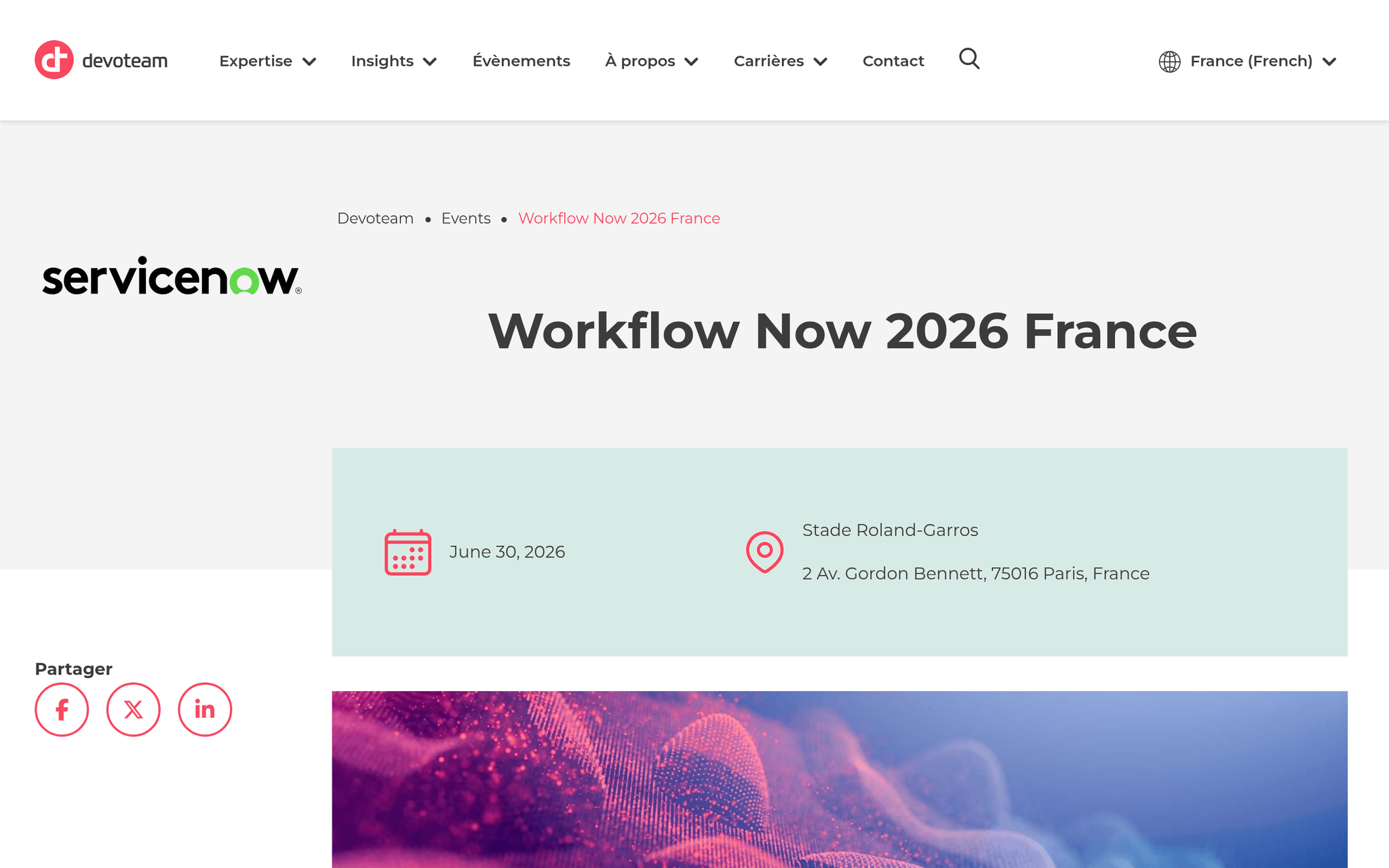 Workflow Now 2026 Paris — Paris, événement Tier 3 sélectionné par Agenda Tech