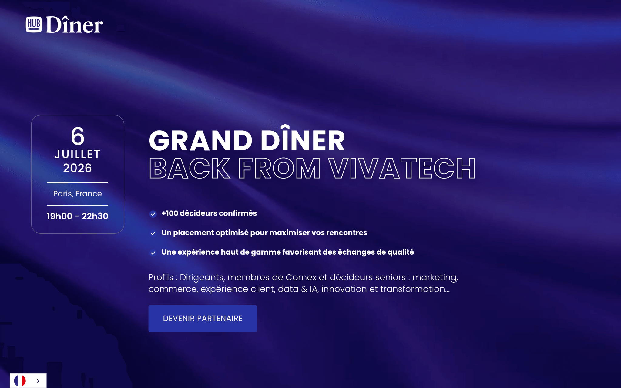 Grand Dîner back from Vivatech — événement tech à Paris (2026)