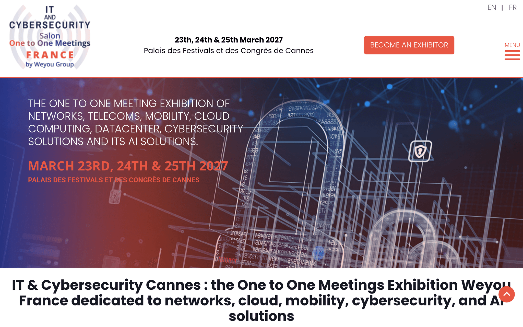 IT & Cybersecurity Meetings 2027 — Cannes, événement Tier 3 sélectionné par Agenda Tech