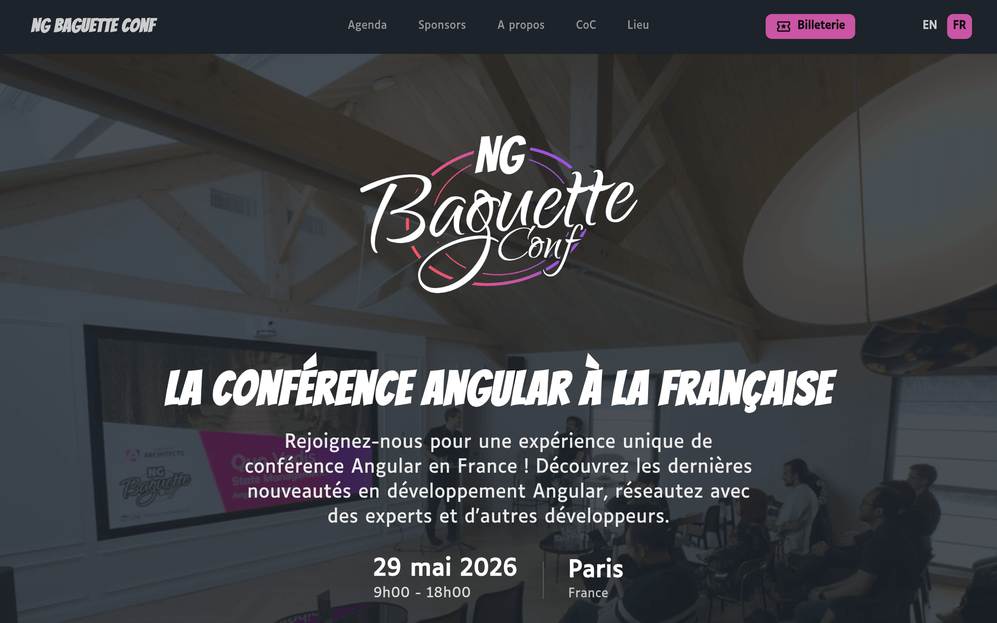 NG Baguette Conf 2026 — événement tech à Paris (2026)