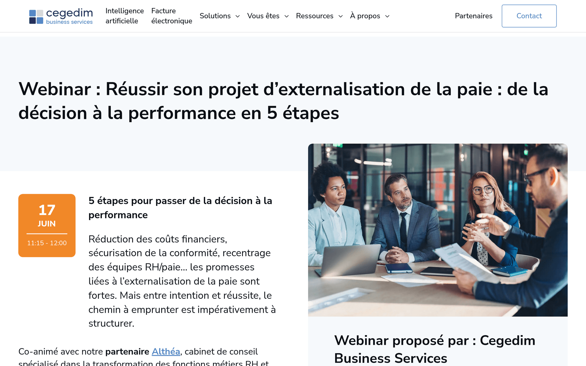 Webinar, événement Tier 3 sélectionné par Agenda Tech