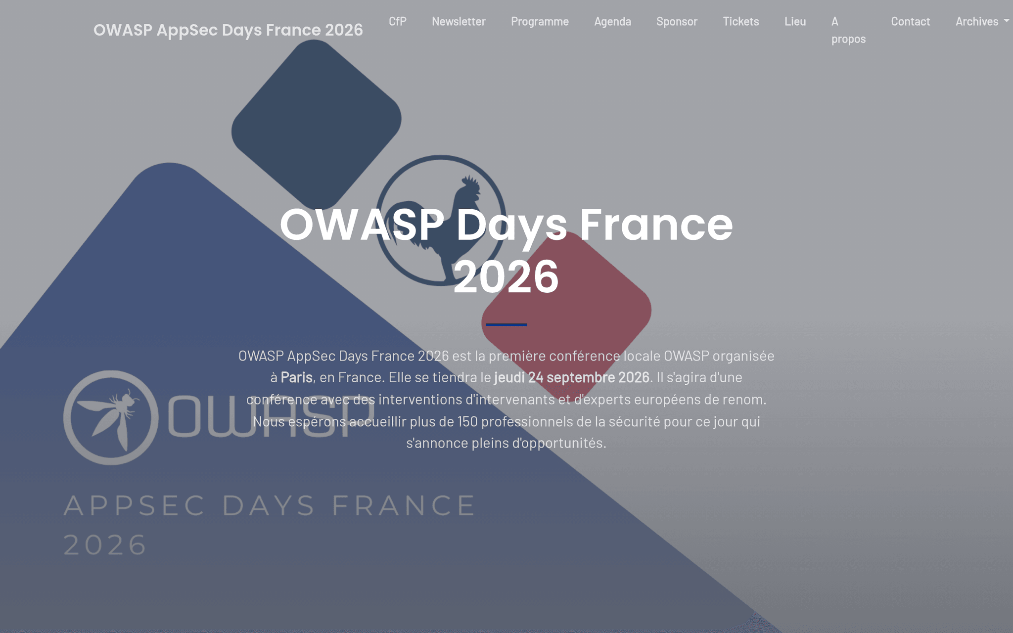 OWASP AppSec Days France 2026 — événement tech à Paris (2026)