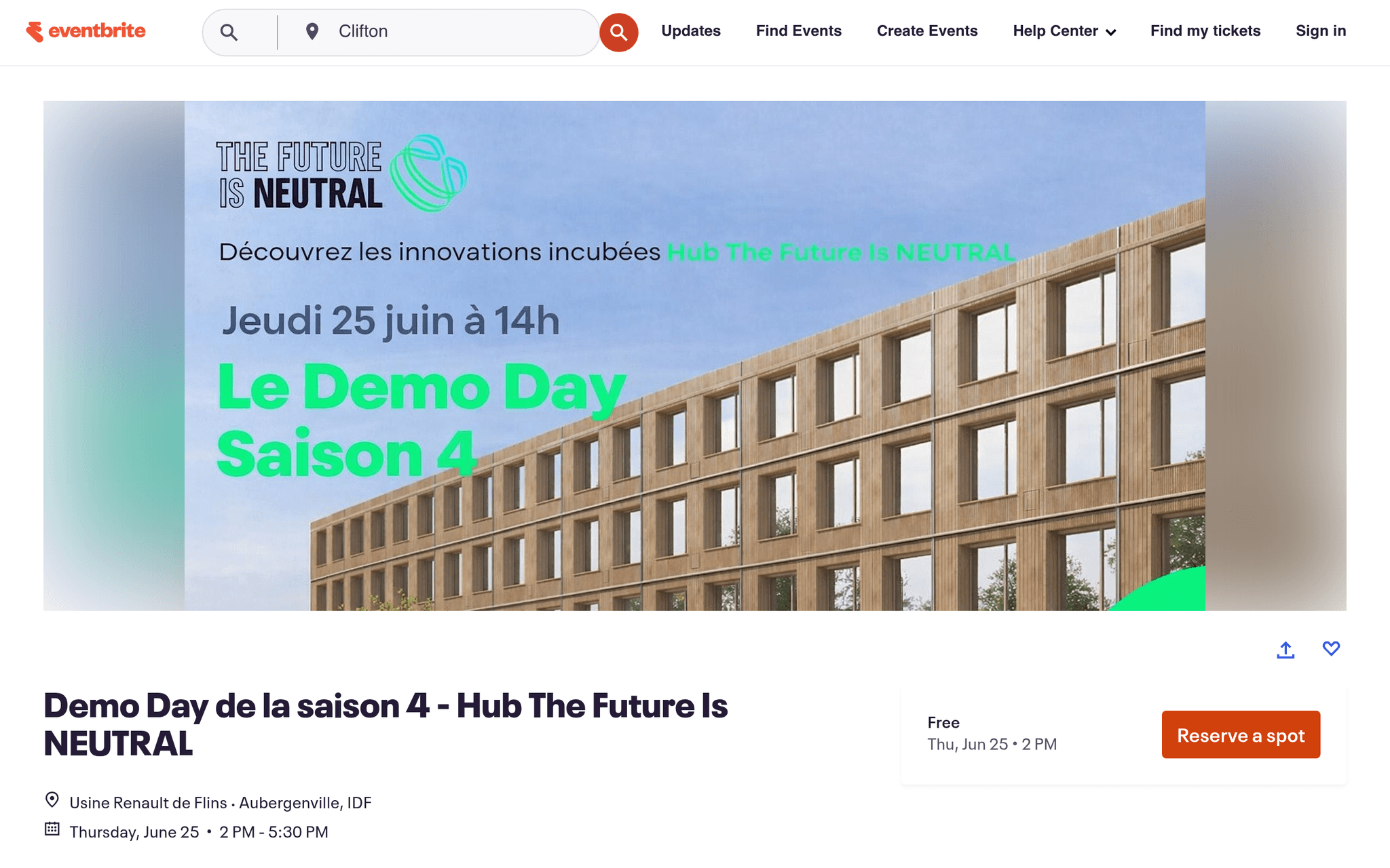 Demo Day de la saison 4 - Hub The Future Is NEUTRAL — événement tech à Aubergenville (2026)