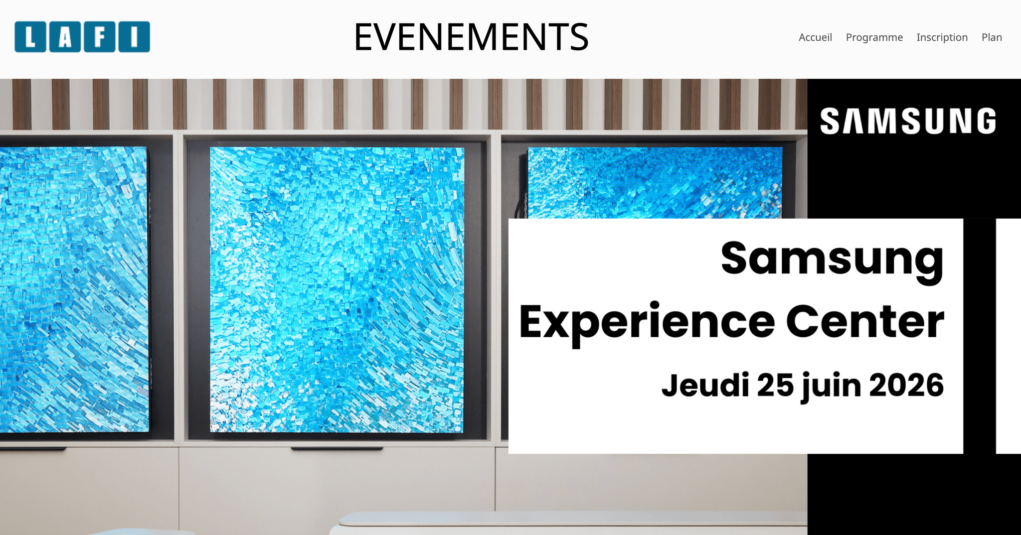 Showroom Samsung 25 Juin 2026 — Saint-Ouen-sur-Seine, événement Tier 3 sélectionné par Agenda Tech