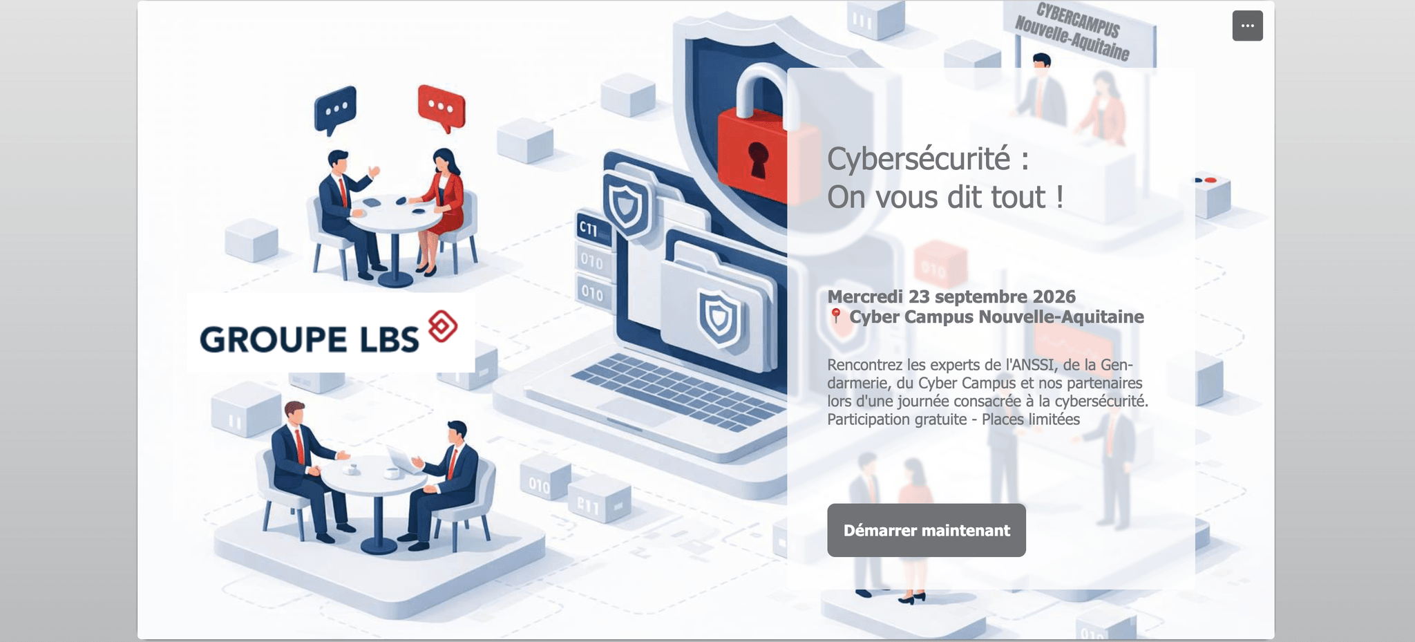Cybersécurité : On vous dit tout ! — journée cyber au Cyber Campus Nouvelle-Aquitaine, Bordeaux (23 septembre 2026)