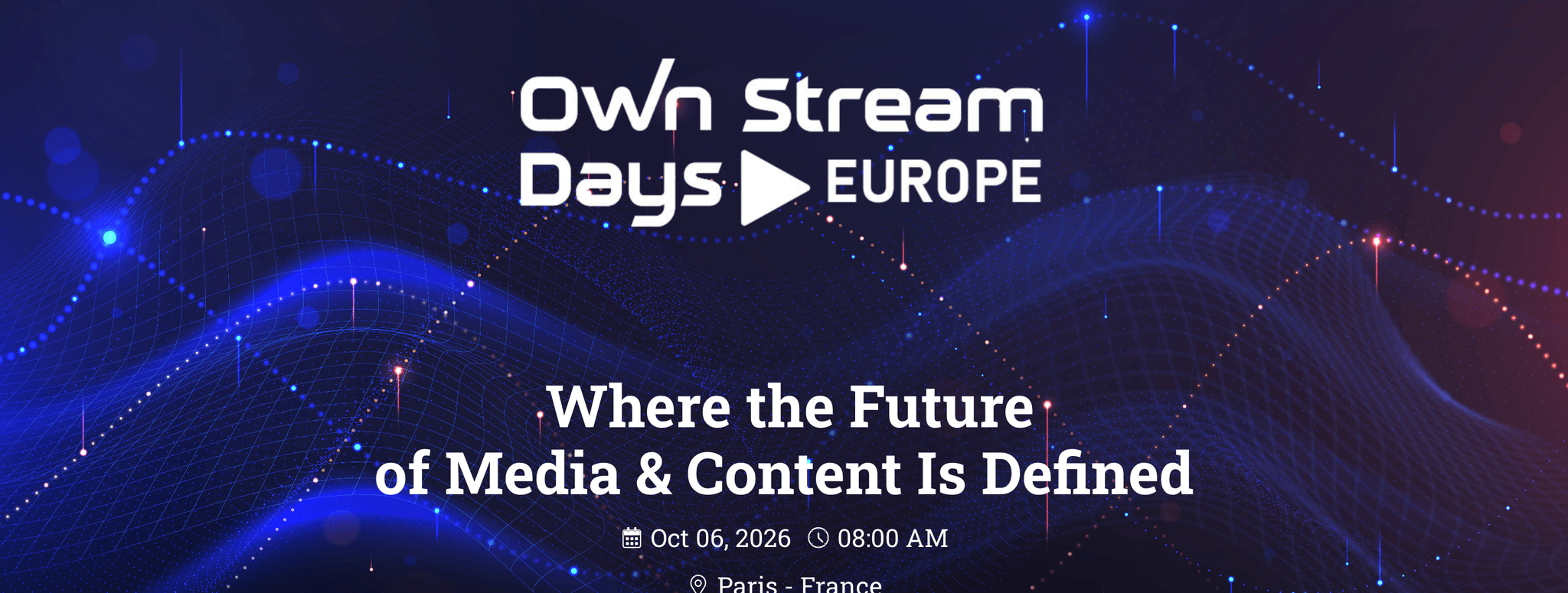 Own Stream Days Europe — événement tech à Paris (2026)
