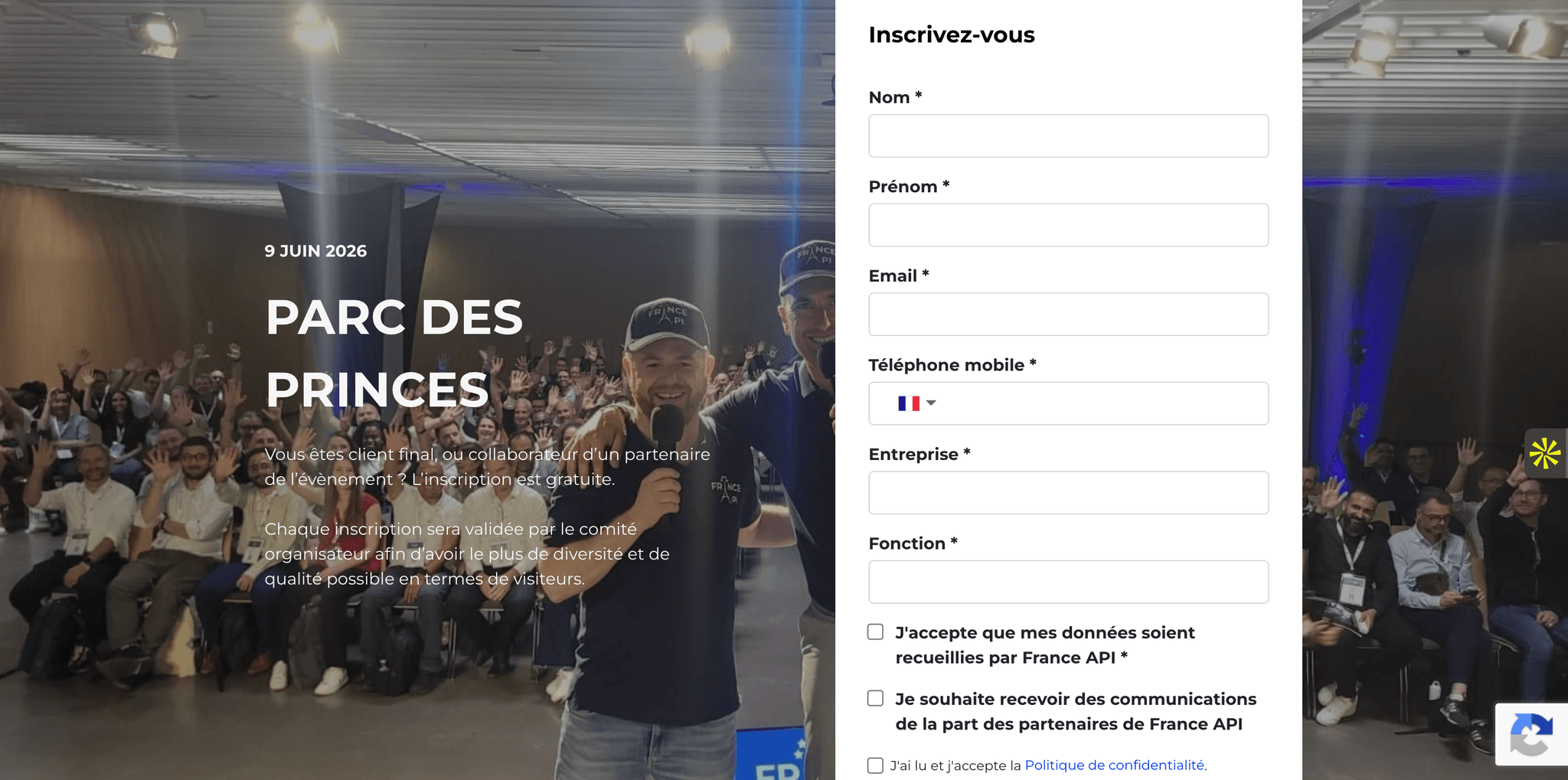 FRANCE API 2026 — Paris, événement Tier 3 sélectionné par Agenda Tech