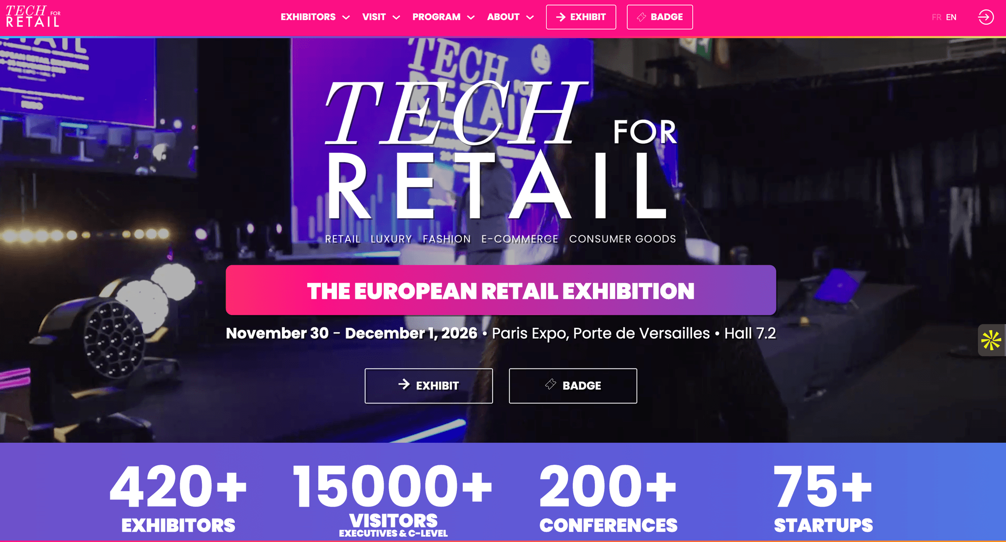 European Tech for Retail — événement tech à Paris (2026)