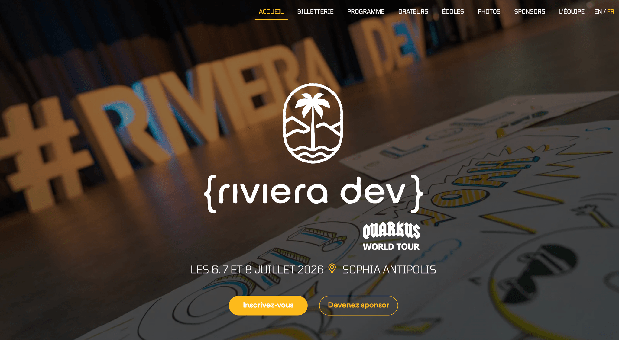 Riviera DEV — événement tech à Antibes (2026)