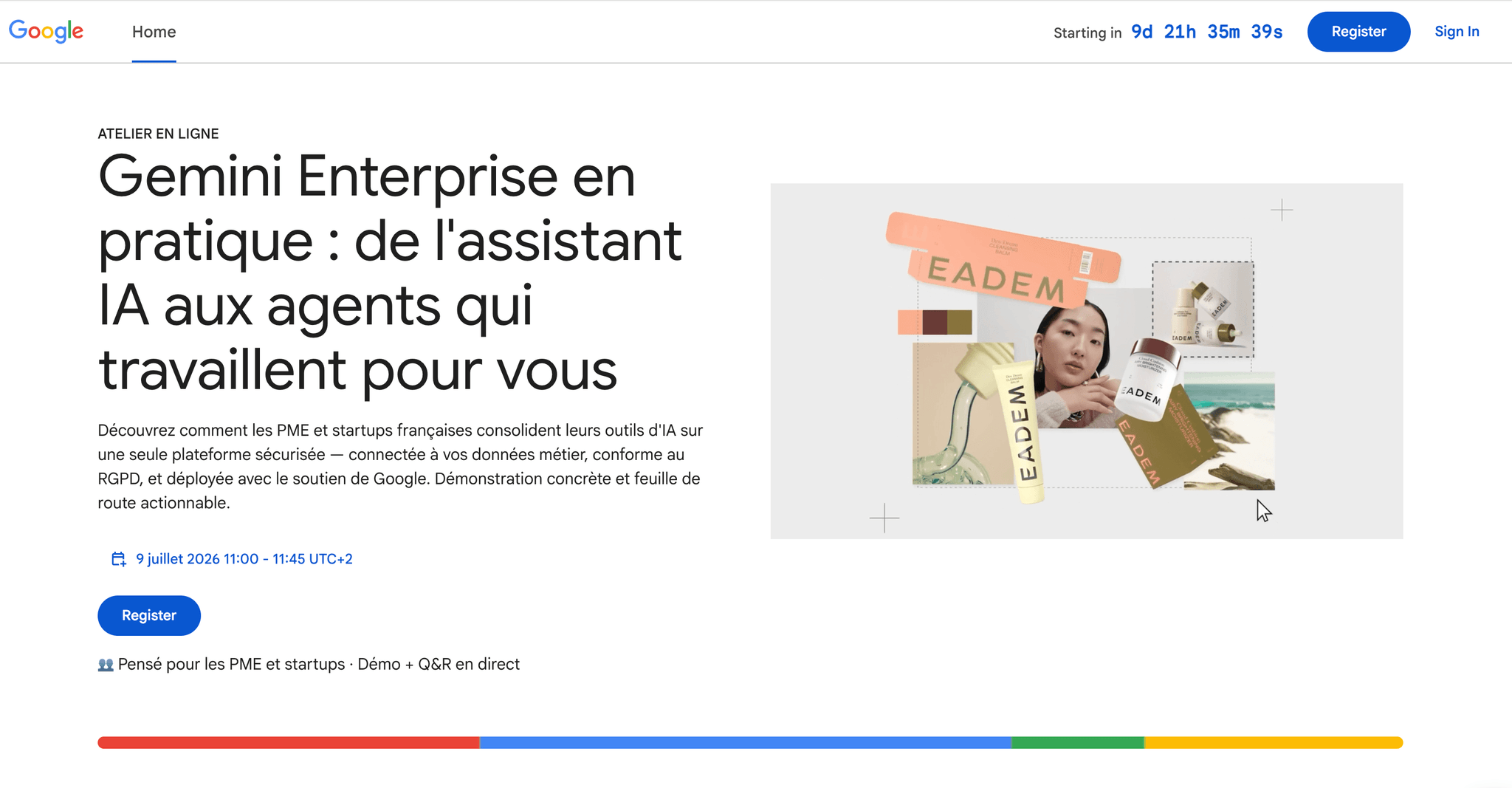 Gemini Enterprise en pratique, événement Tier 3 sélectionné par Agenda Tech
