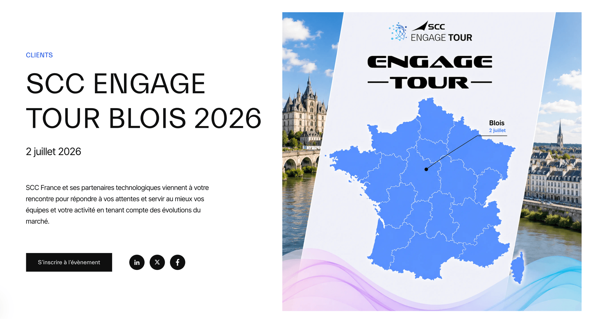 SCC Engage Tour Blois 2026 — Blois, événement Tier 3 sélectionné par Agenda Tech