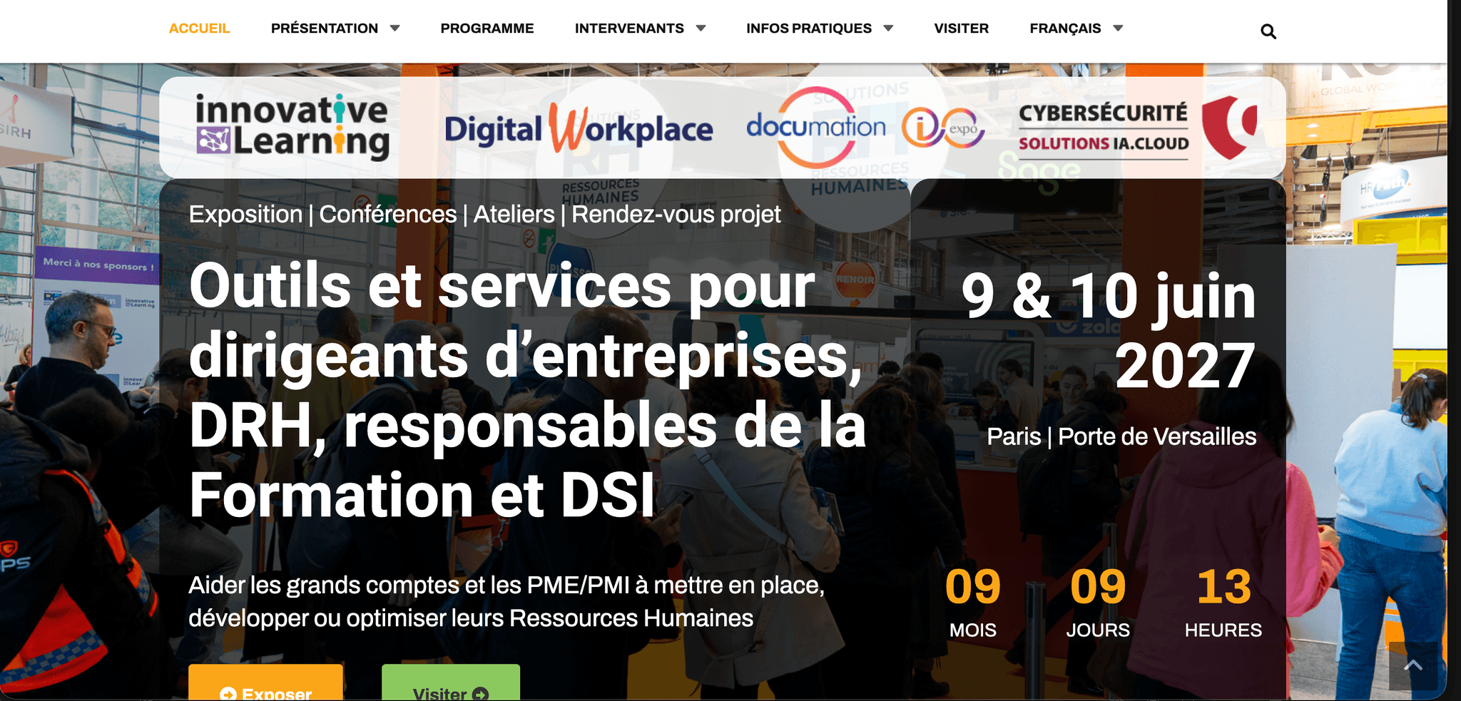 Solutions Ressources Humaines 2027 — Paris, événement Tier 1 sélectionné par Agenda Tech