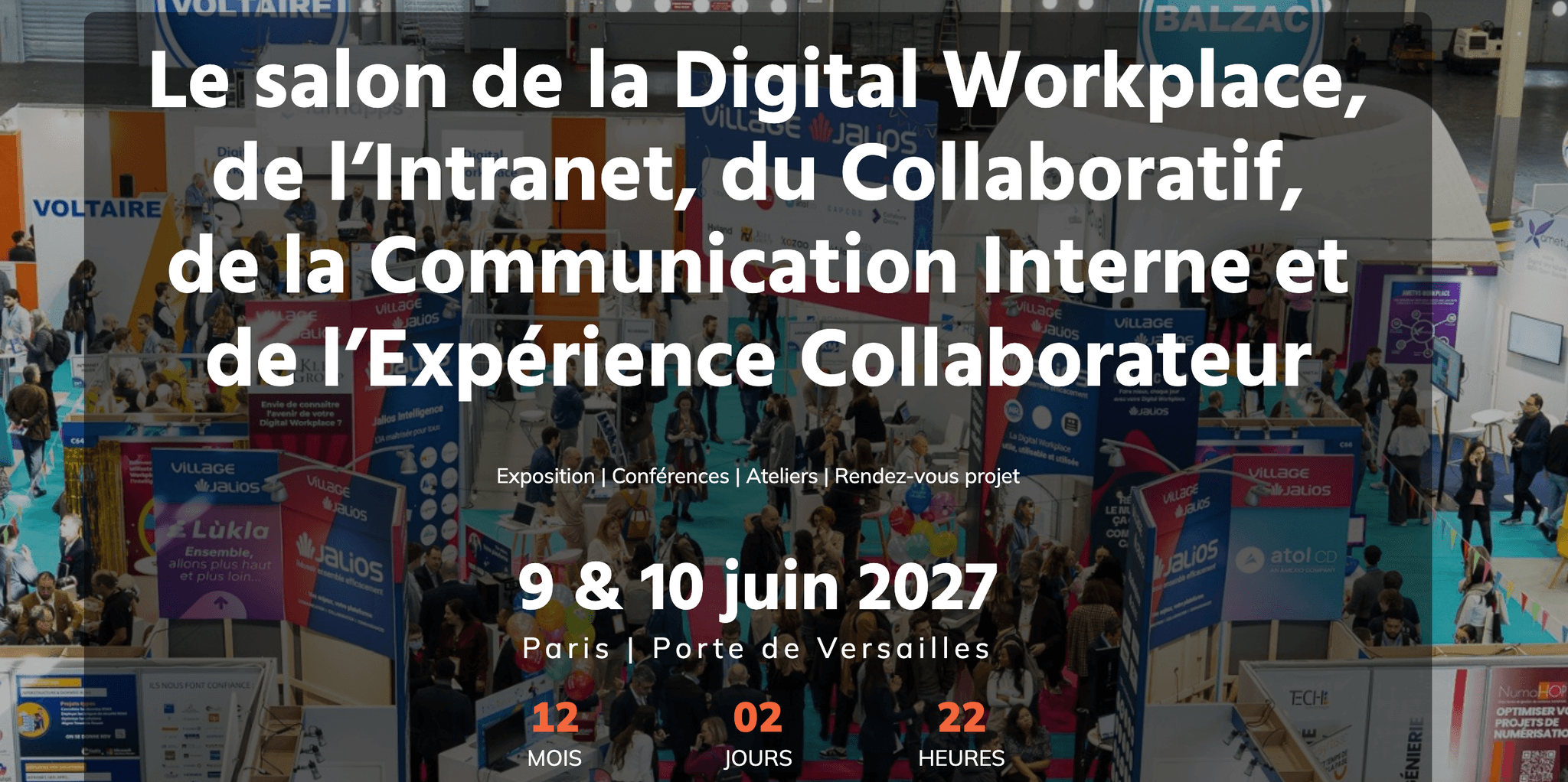Salon Digital Workplace — Paris, événement Tier 2 sélectionné par Agenda Tech