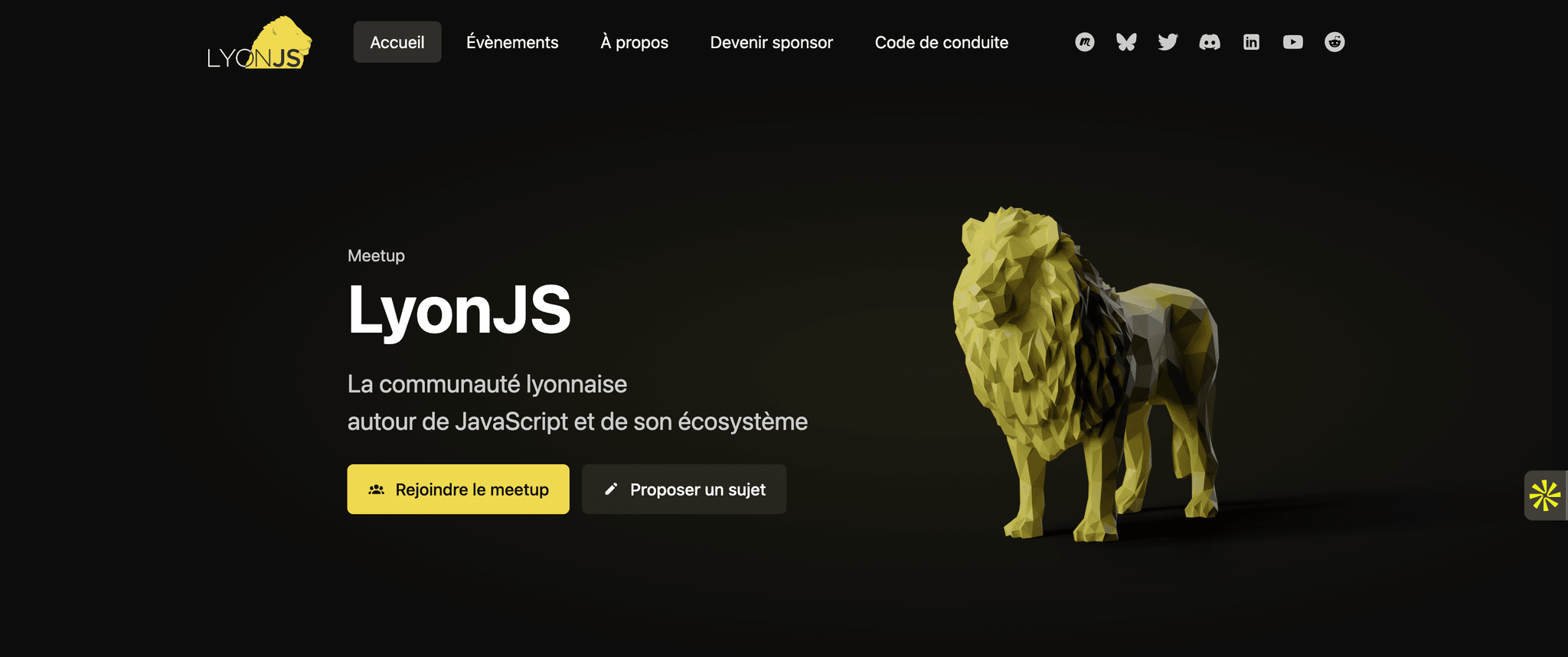 LyonJS #115 — Lyon, événement Tier 3 sélectionné par Agenda Tech