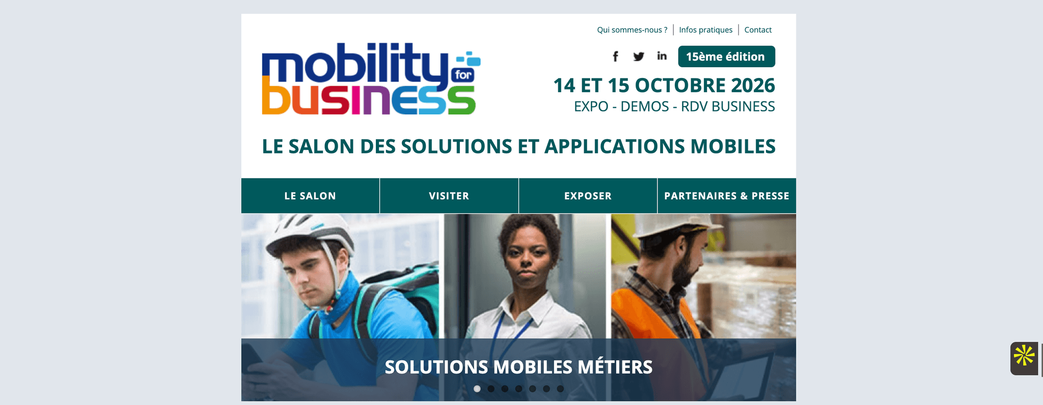 Mobility for Business — Paris, événement Tier 2 sélectionné par Agenda Tech