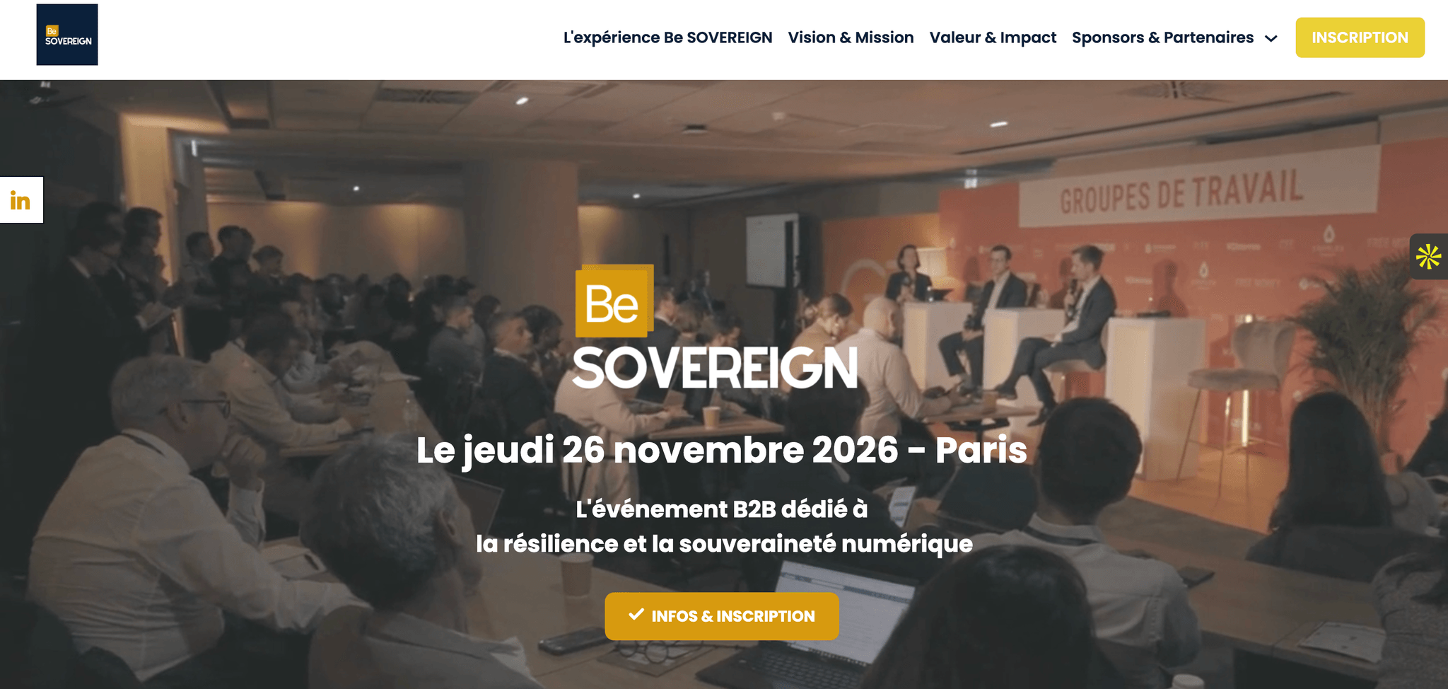 Be SOVEREIGN 2026 — événement tech à Paris (2026)
