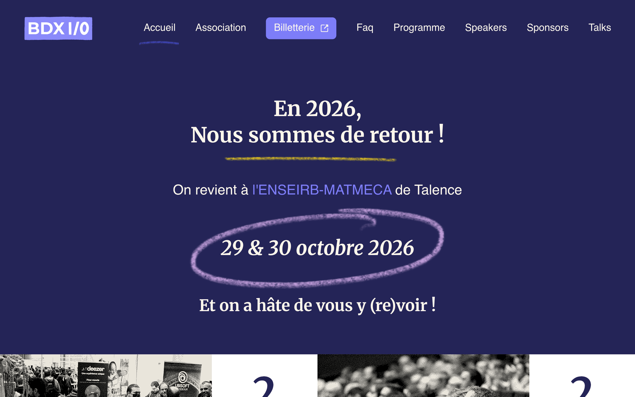 BDX I/O 2026 — Talence, événement Tier 3 sélectionné par Agenda Tech
