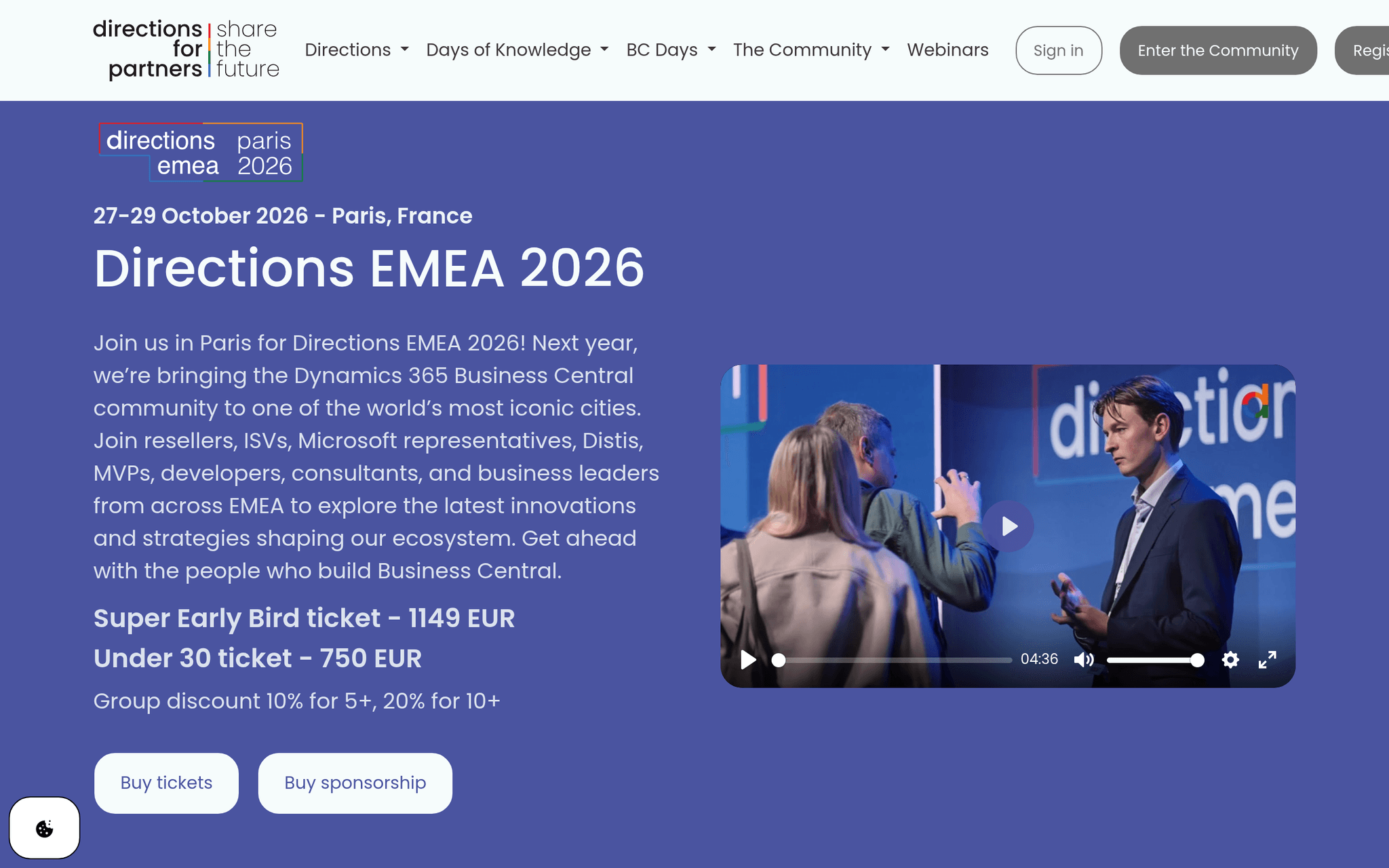 Directions EMEA 2026 — événement tech à Paris (2026)