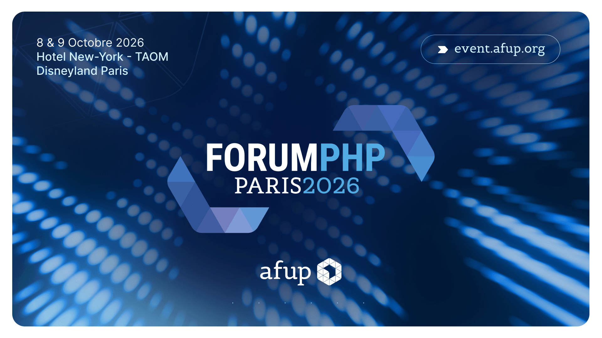 Forum PHP 2026 — Disneyland Paris, événement Tier 3 sélectionné par Agenda Tech