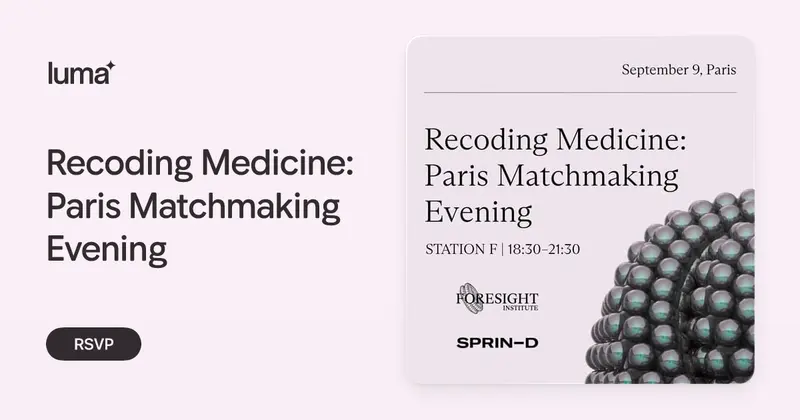 Recoding Medicine : Paris Matchmaking Evening — Paris, événement Tier 3 sélectionné par Agenda Tech