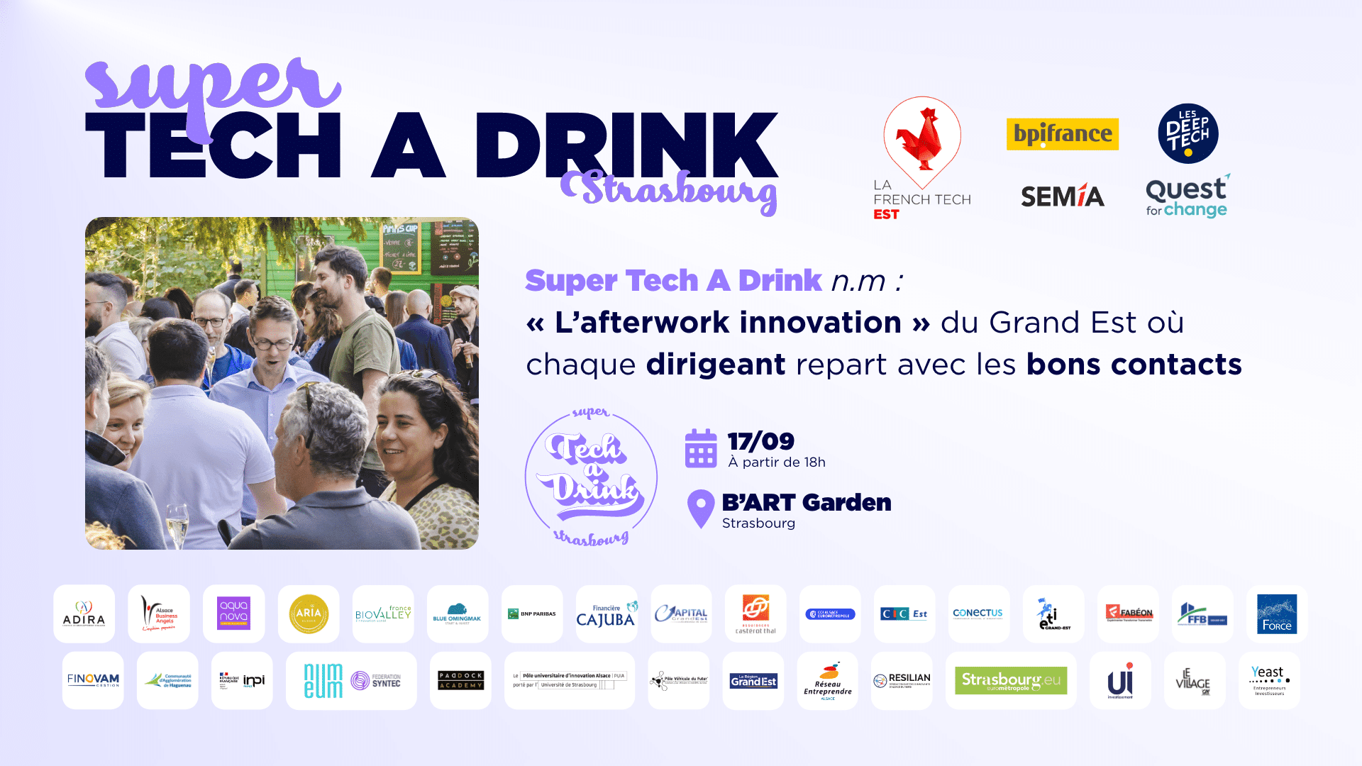 Super Tech A Drink — Strasbourg, événement Tier 2 sélectionné par Agenda Tech